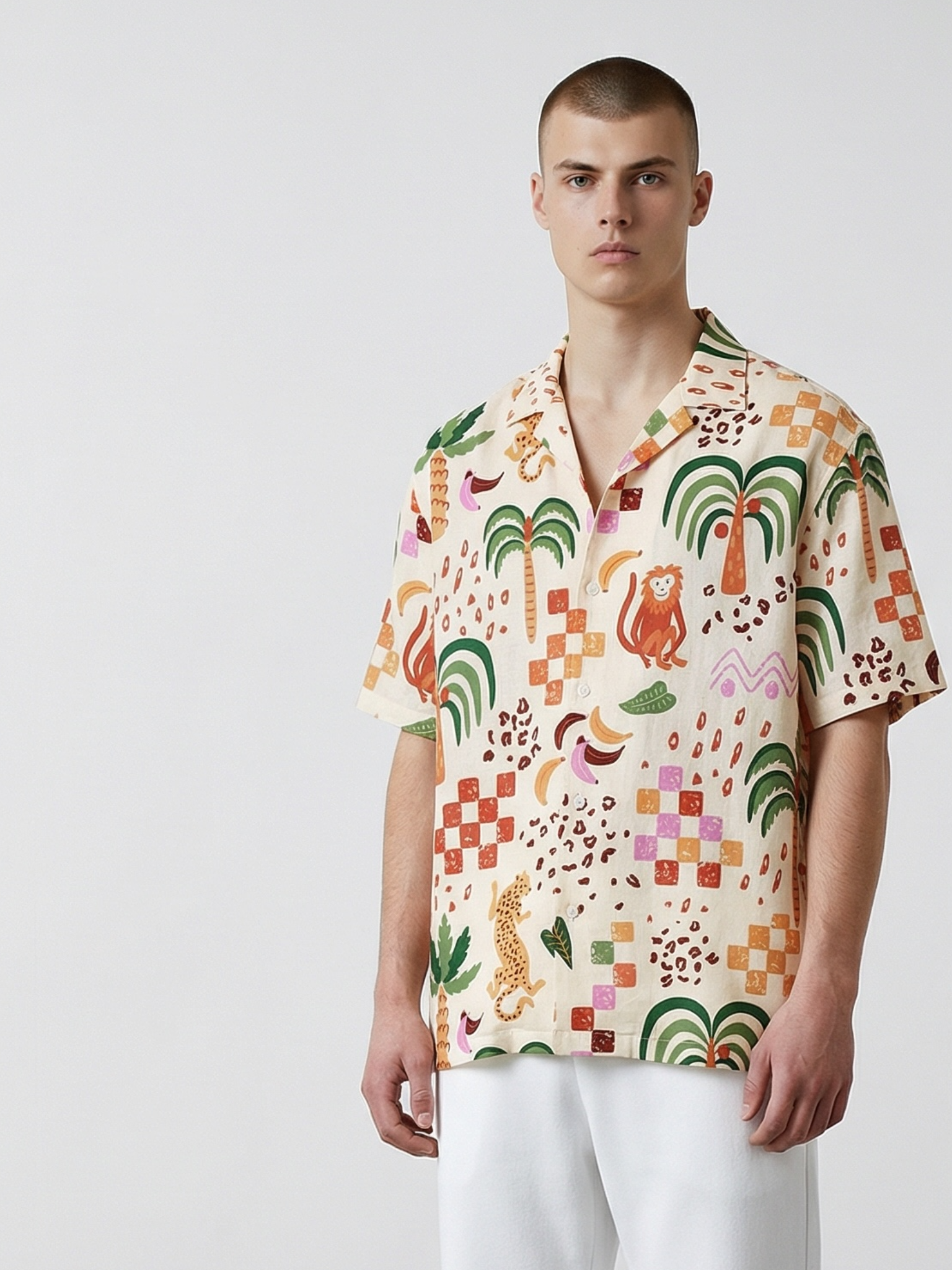 Wild Tropics Cuban Collar Resort Shirt