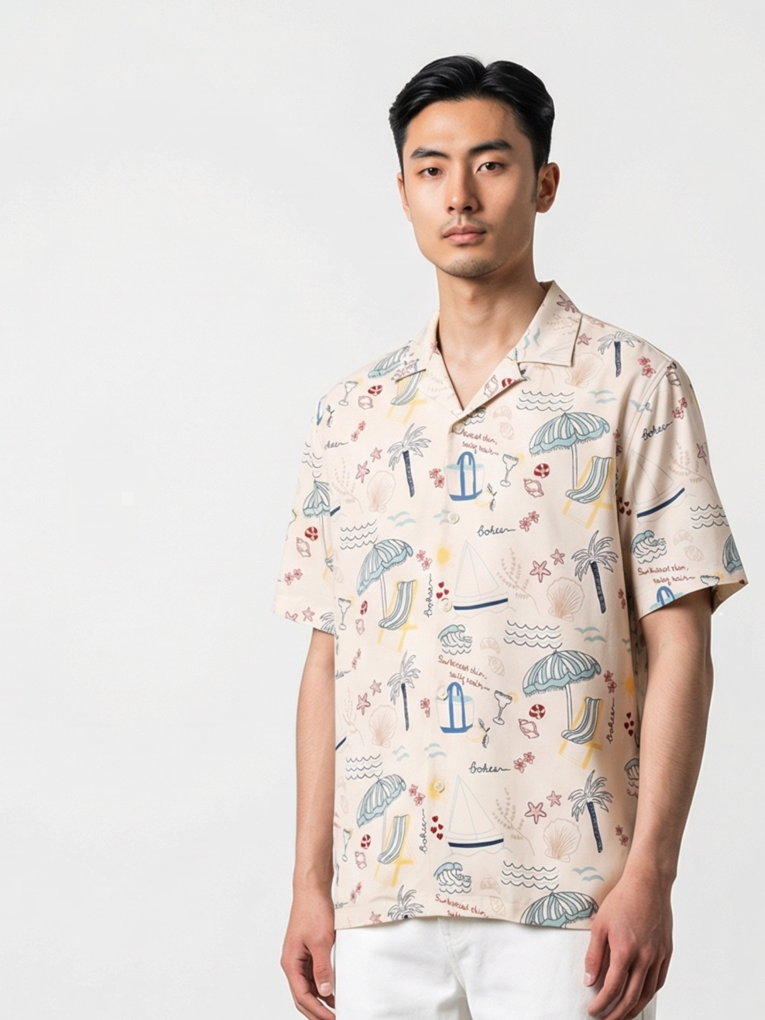 Palm Coast Cuban Collar Resort Shirt