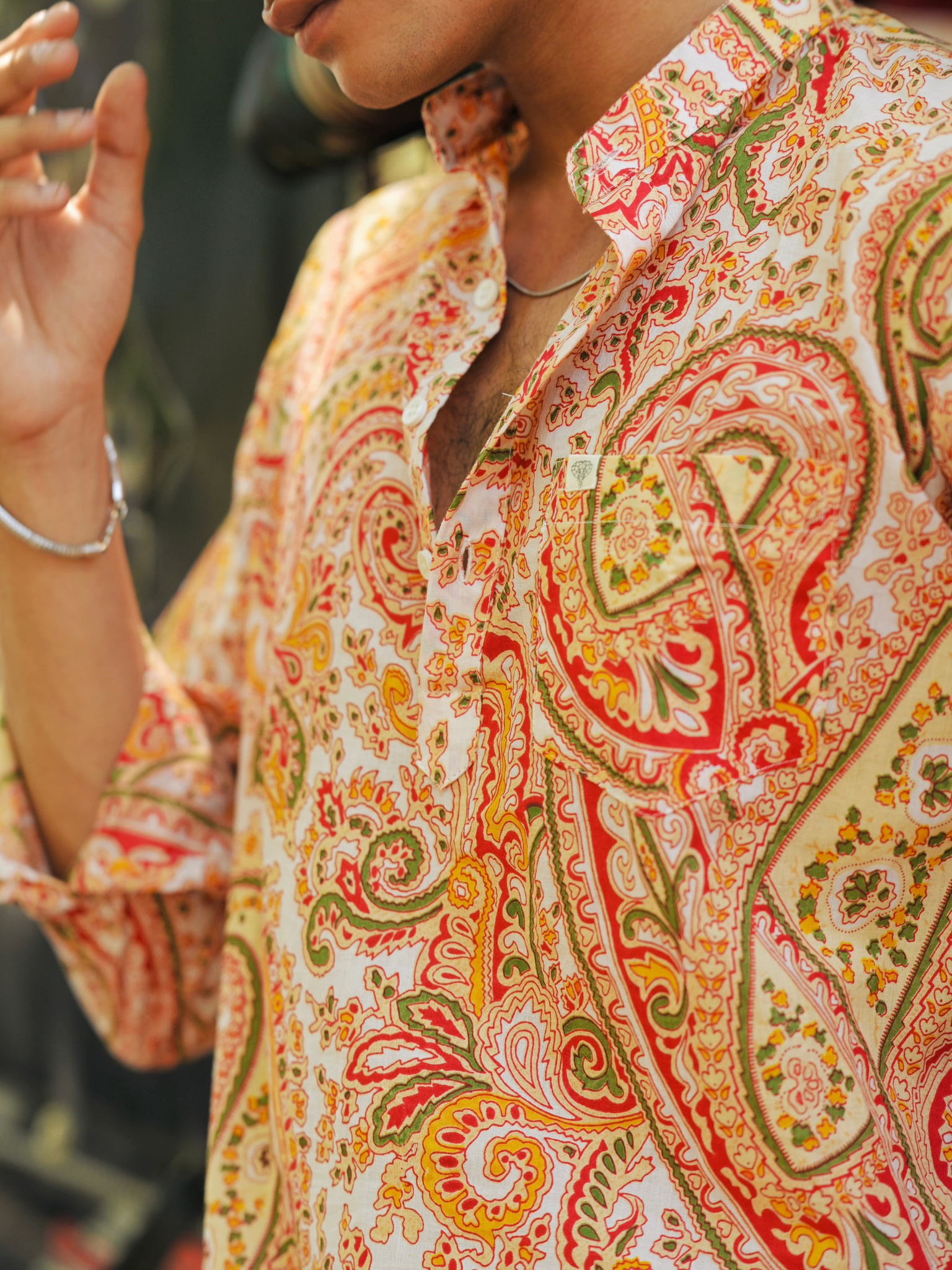 White Mafia Printed short kurta