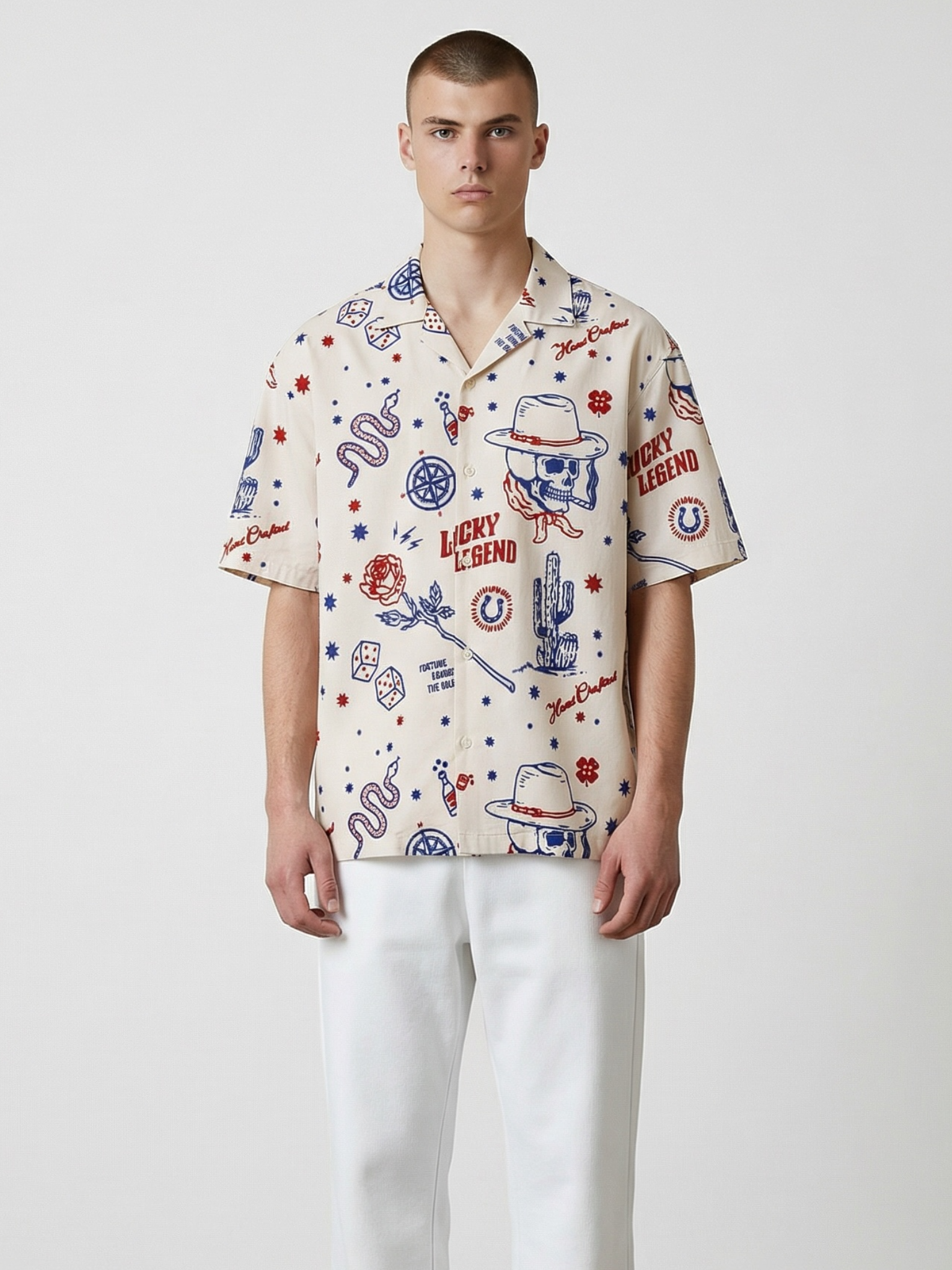 Wild West Cuban Collar Resort Shirt