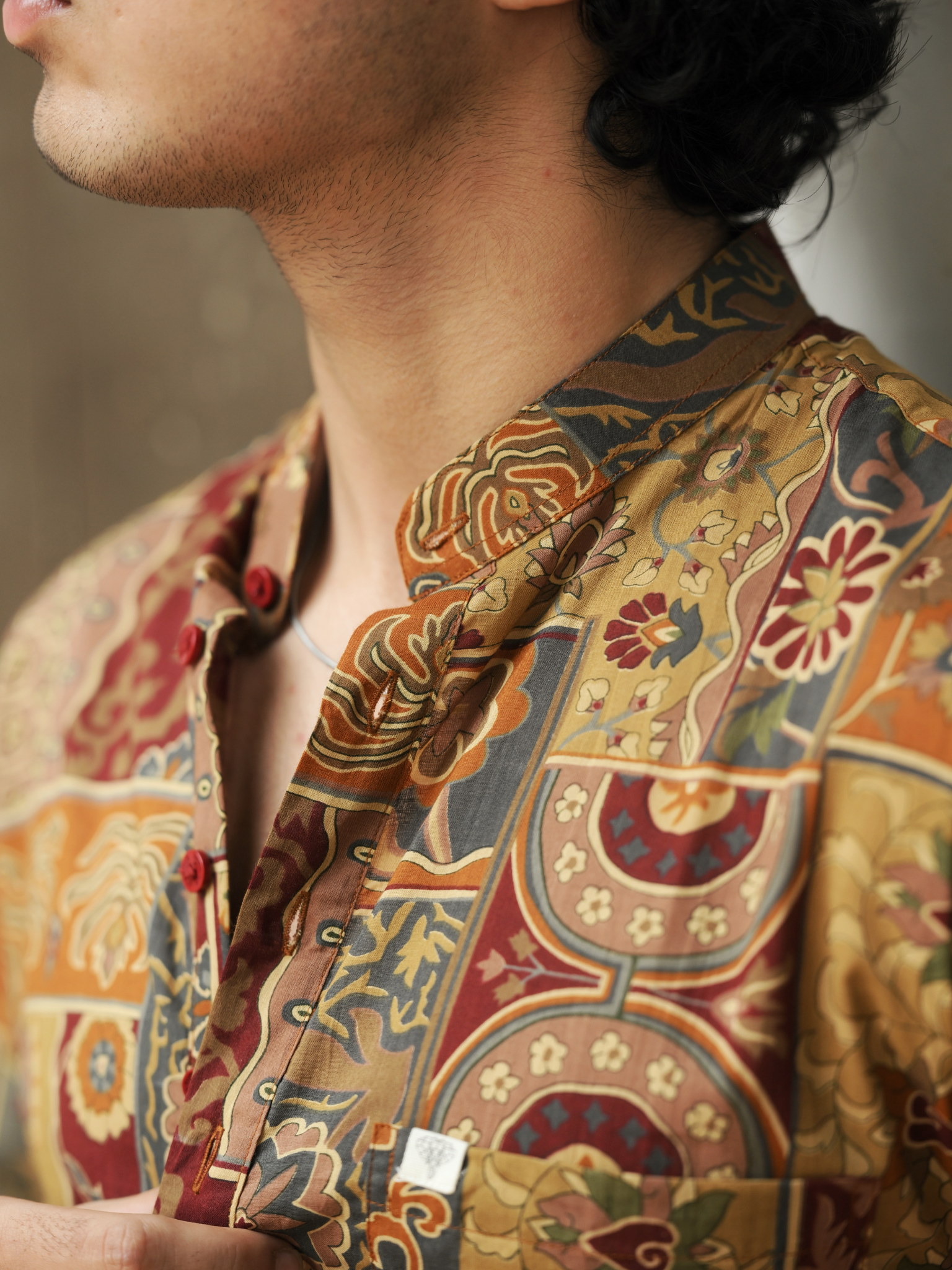 Rangsaaz patchwork printed short kurta