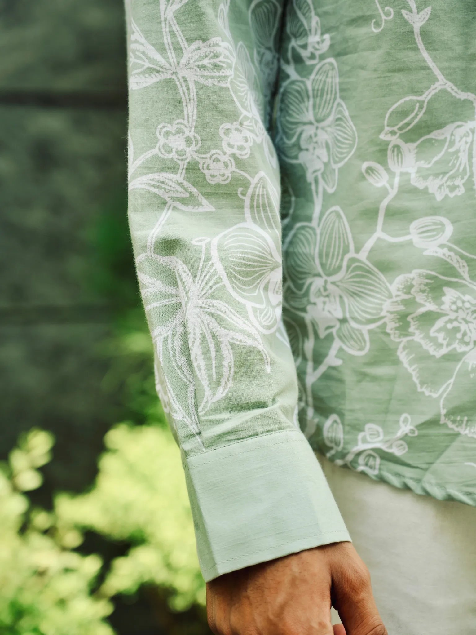 Mint Green Placement Short Kurta
