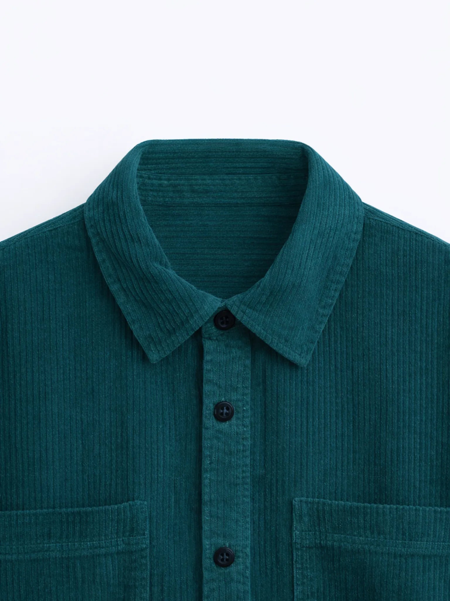 Teal Premium Corduroy Oversized Shirt