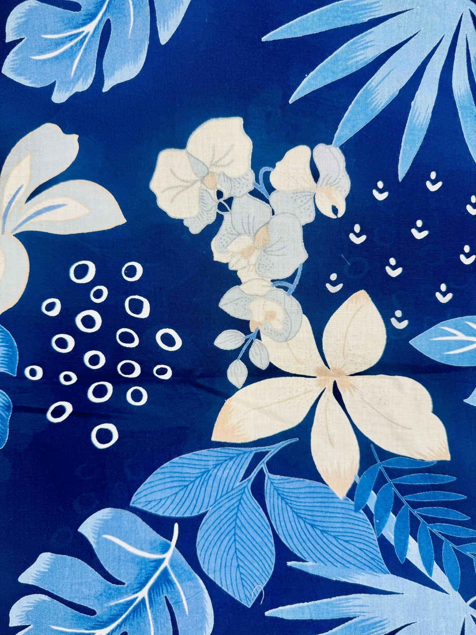 Aqua Island Leaf Half Sleeves Shirt