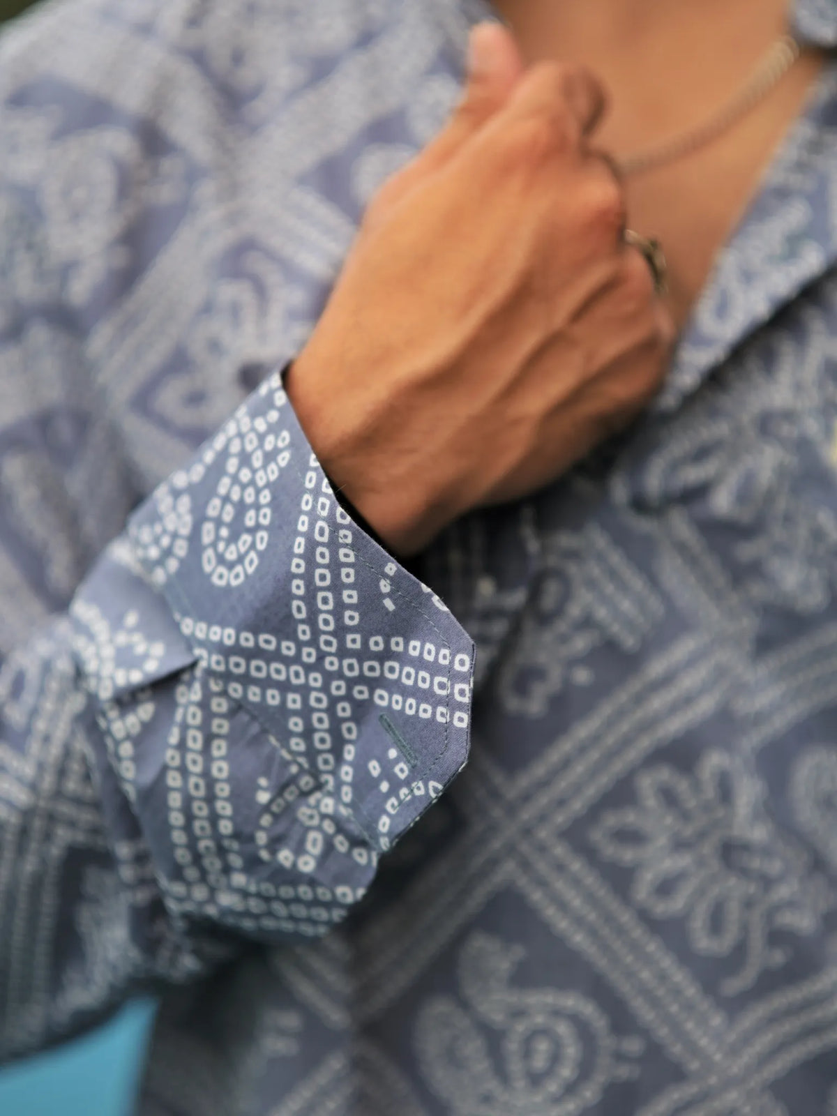Grey bandhani Printed Short Kurta
