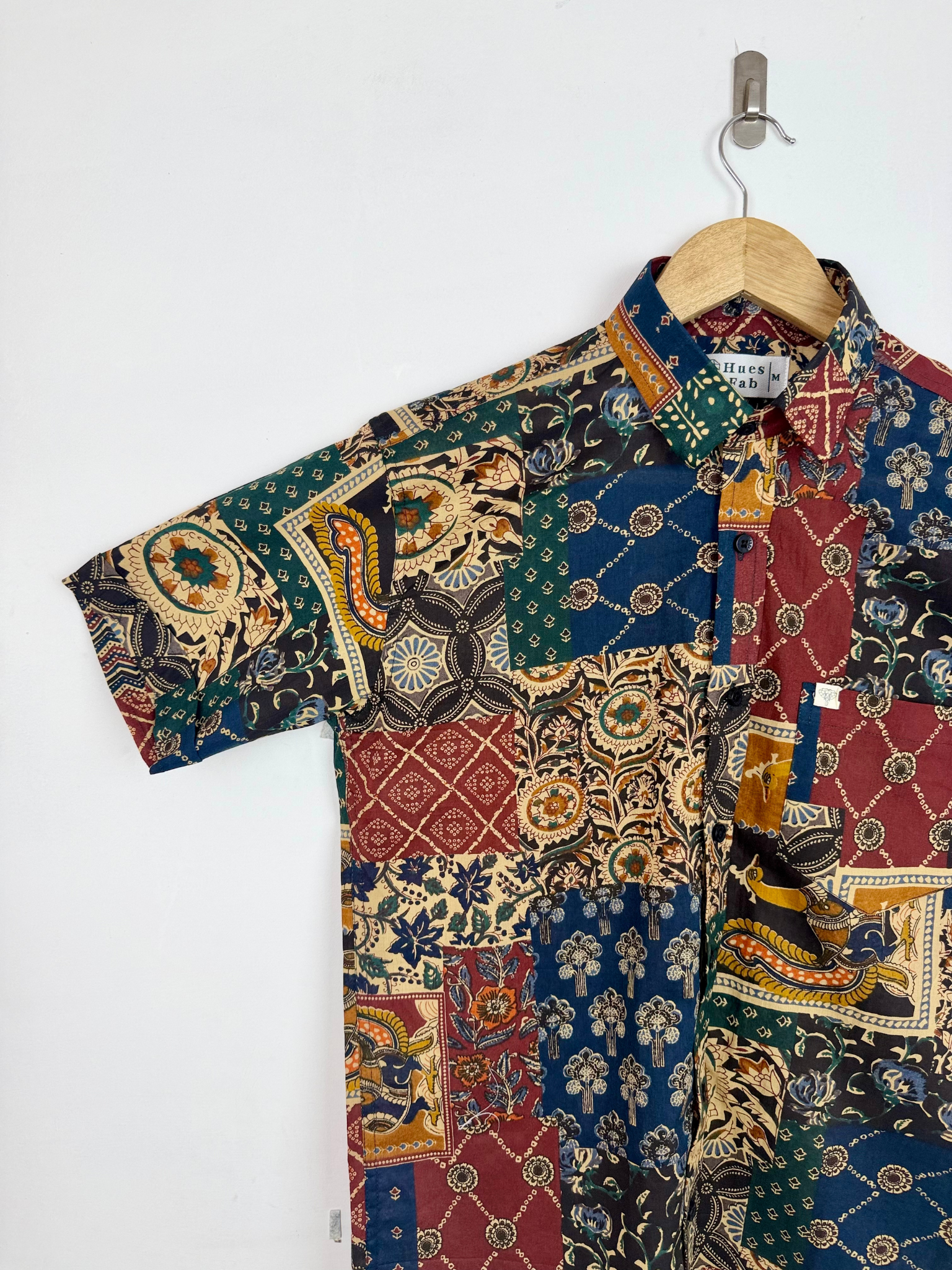 Patchwork Half Sleeves Shirt