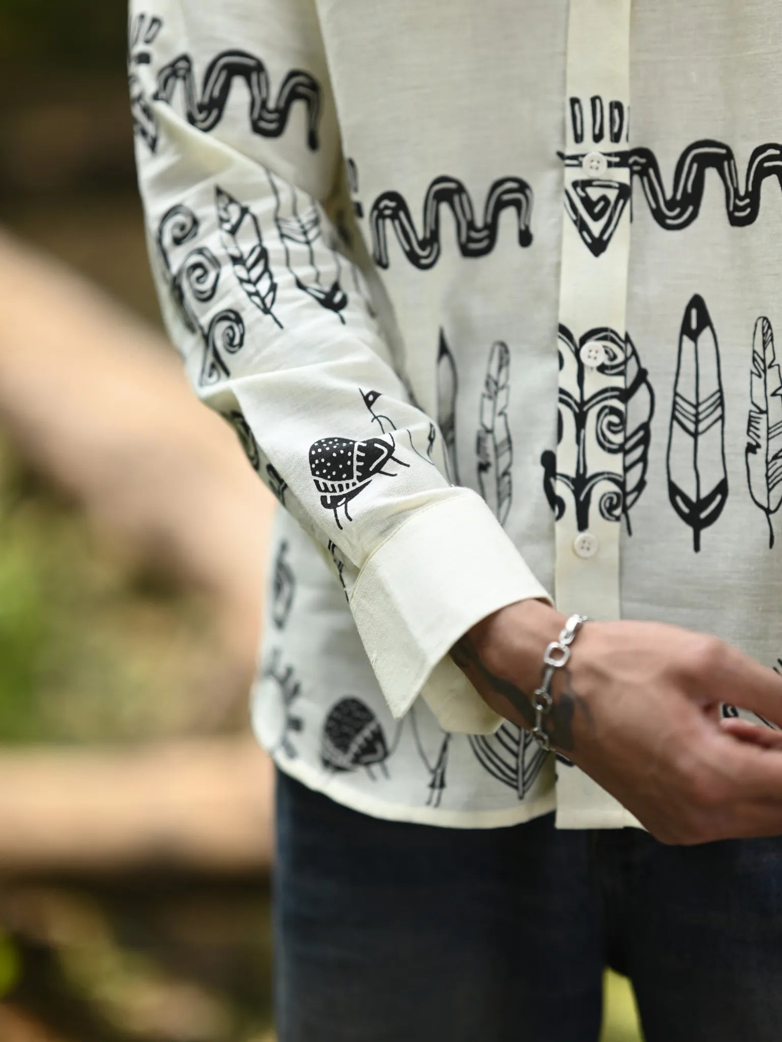 Black tribal Full Sleeves Shirt