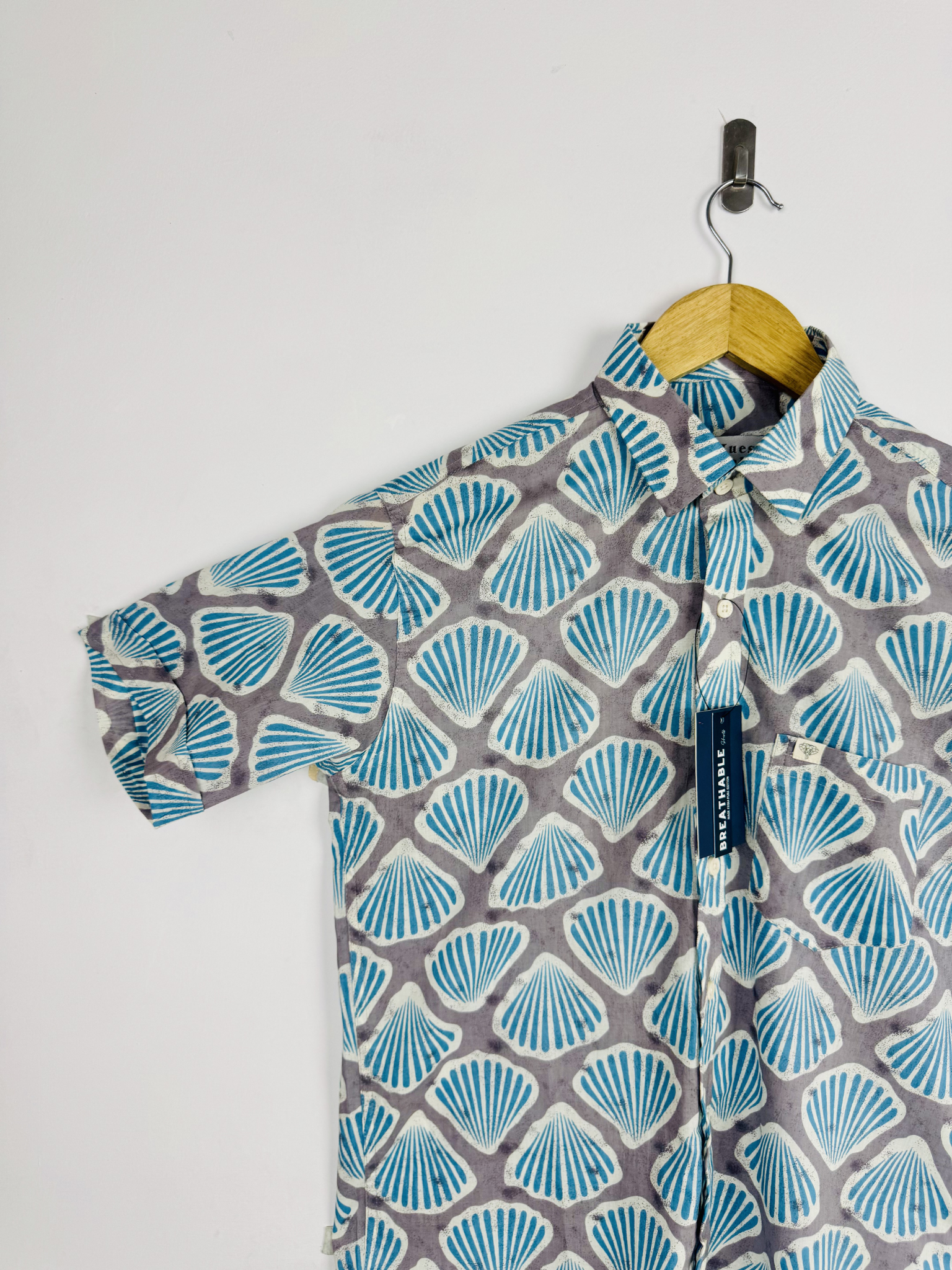Azure coast shell Half Sleeves Shirt