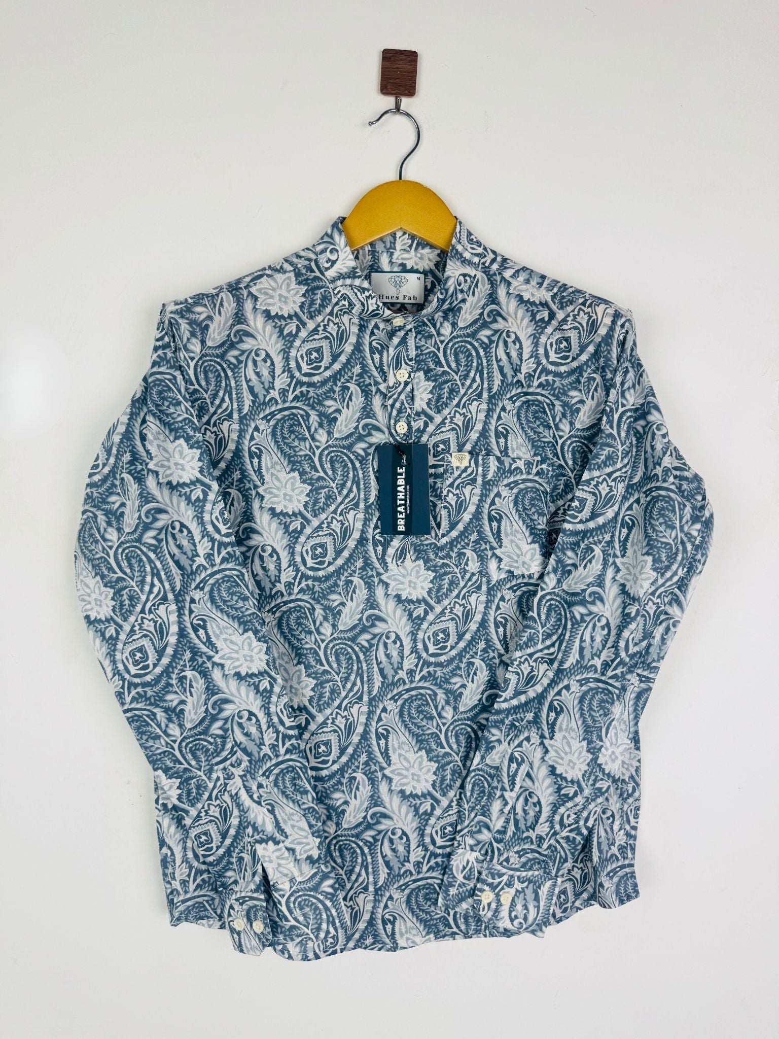 Smoky Paisley Classic Short Kurta