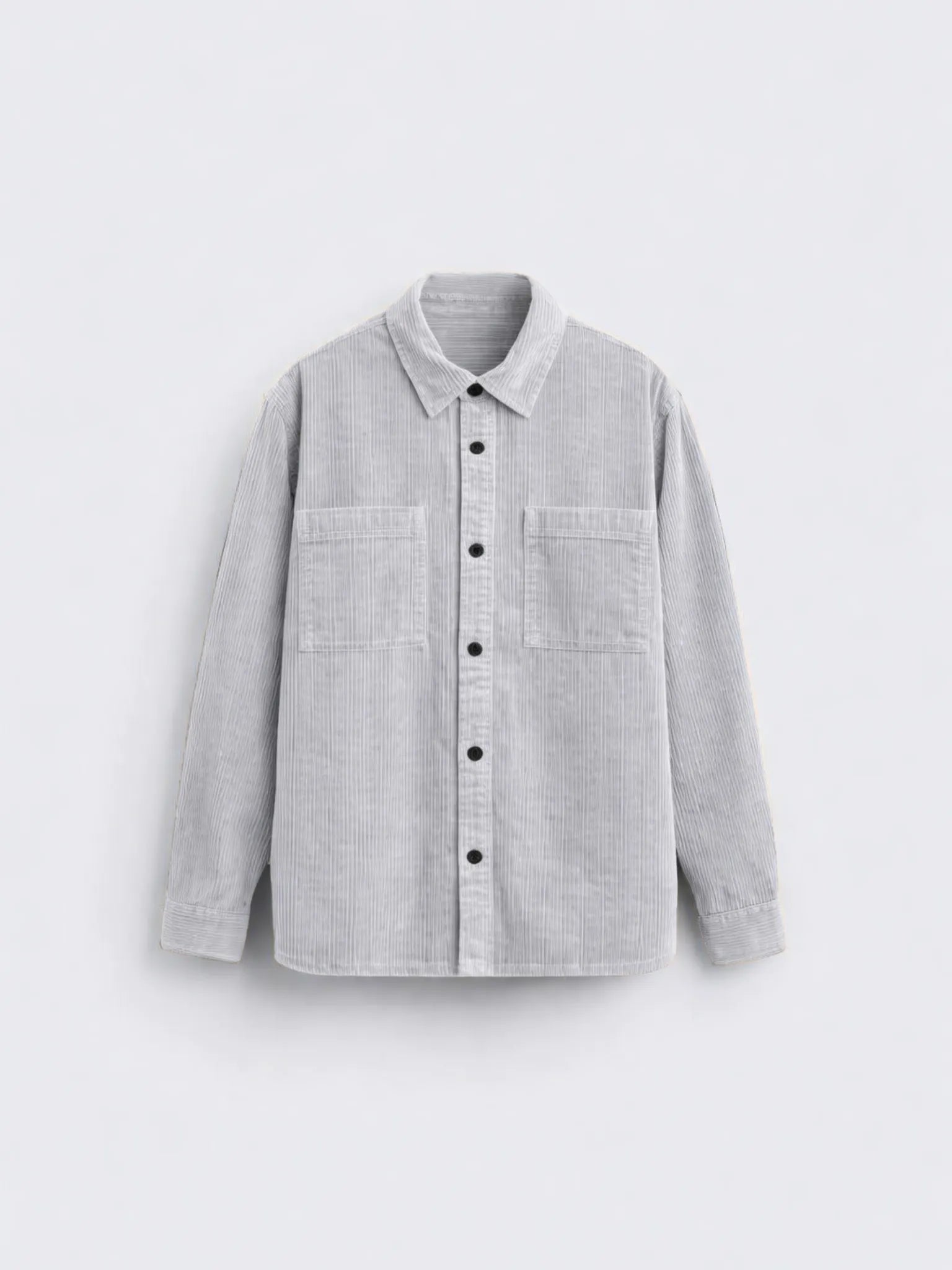 Grey Premium Corduroy Oversized Shirt
