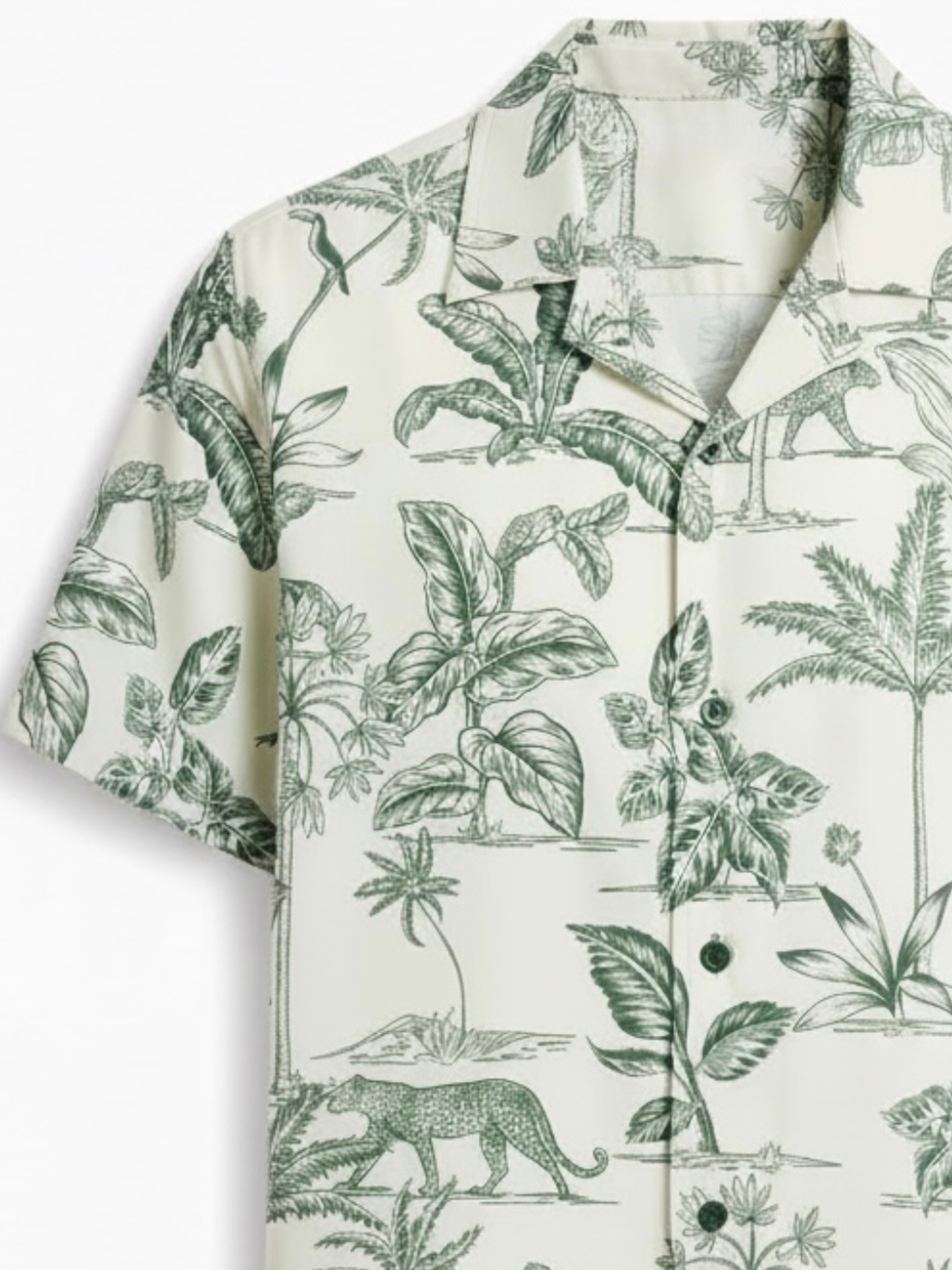 Tropic Jungle Cuban Collar Resort Shirt