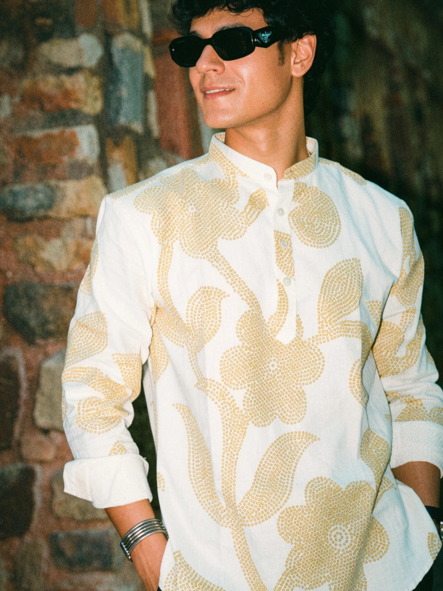 Mustard Leaf Cotton short kurta