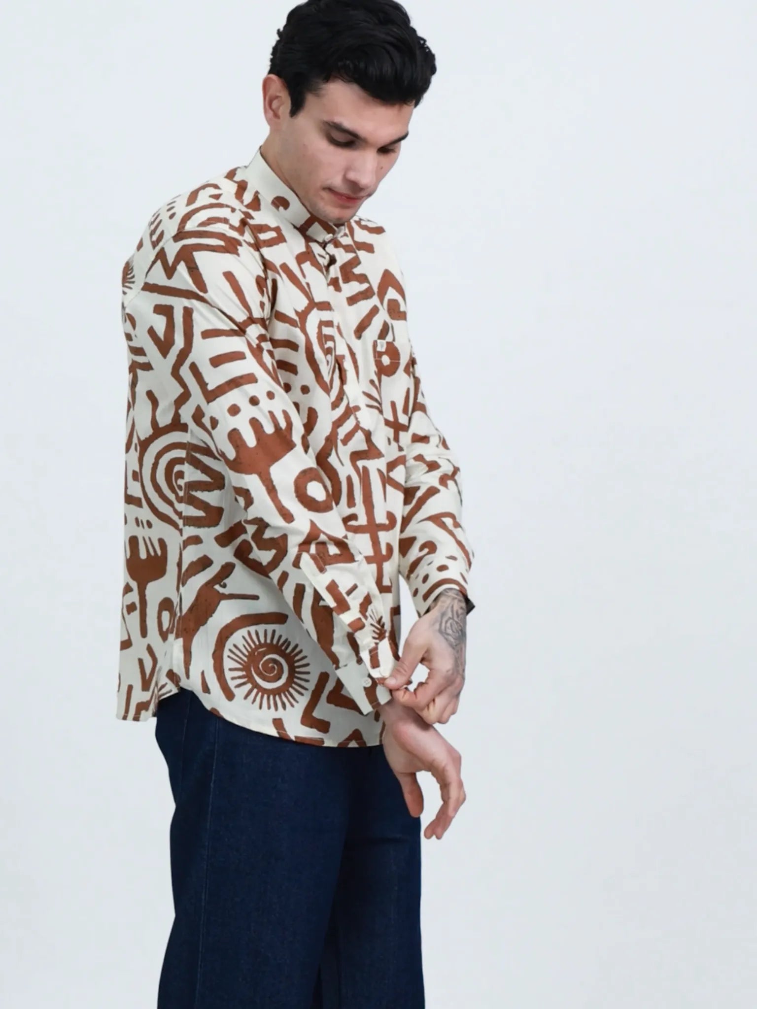 Brown Celestial short kurta