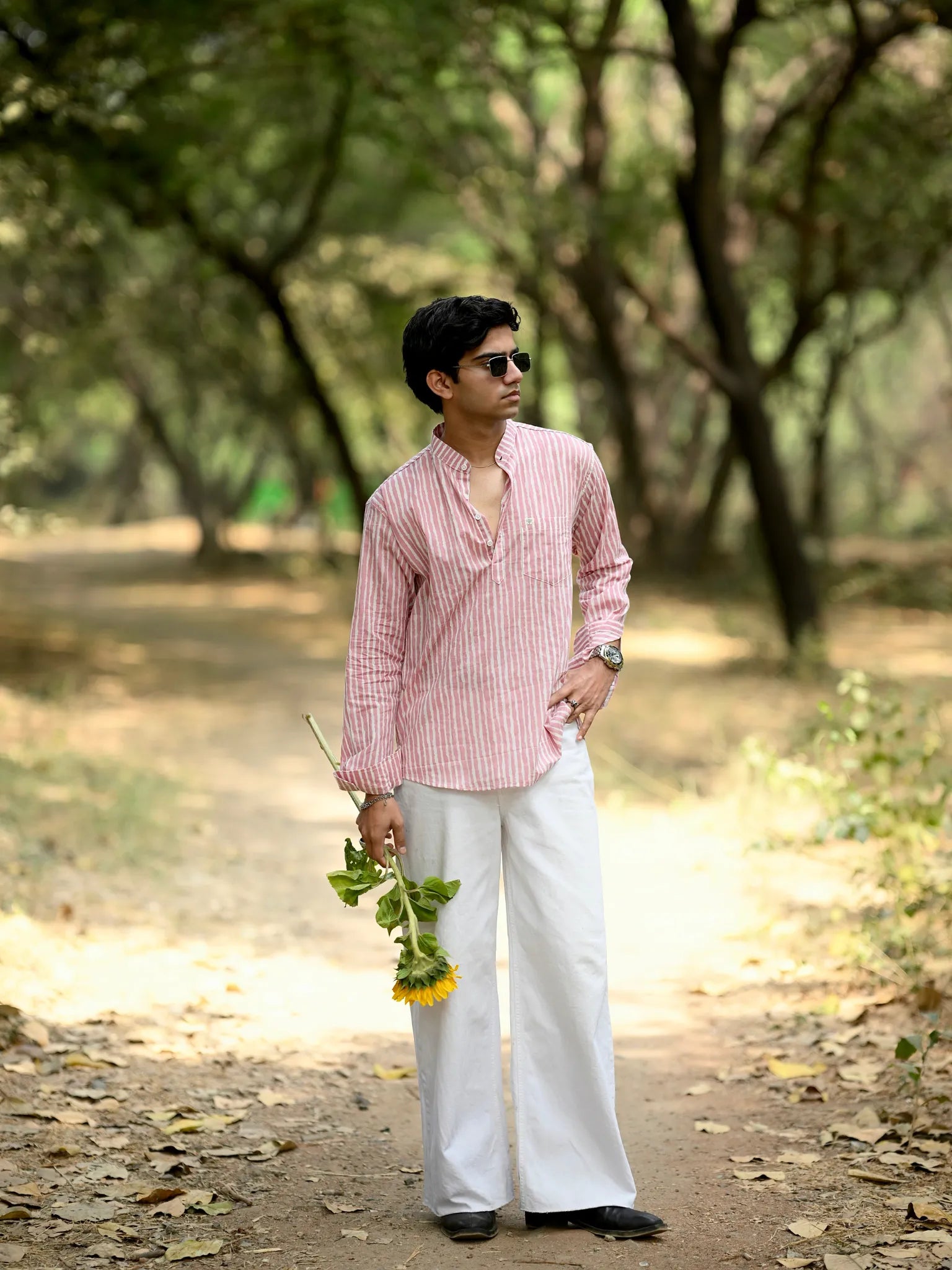 Coral Lining Printed Short Kurta