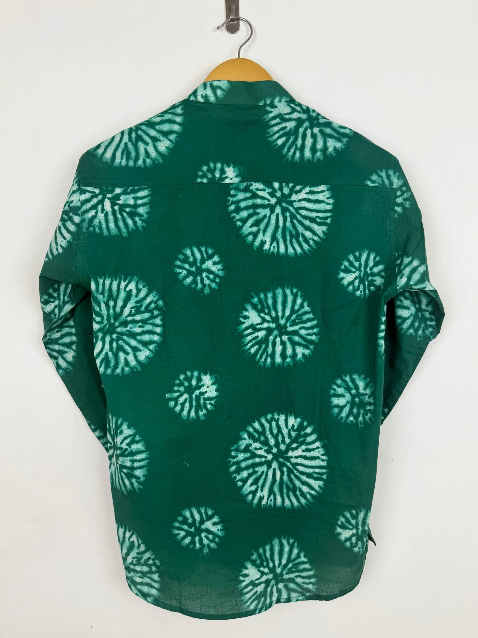 Green tie-dye Printed short kurta