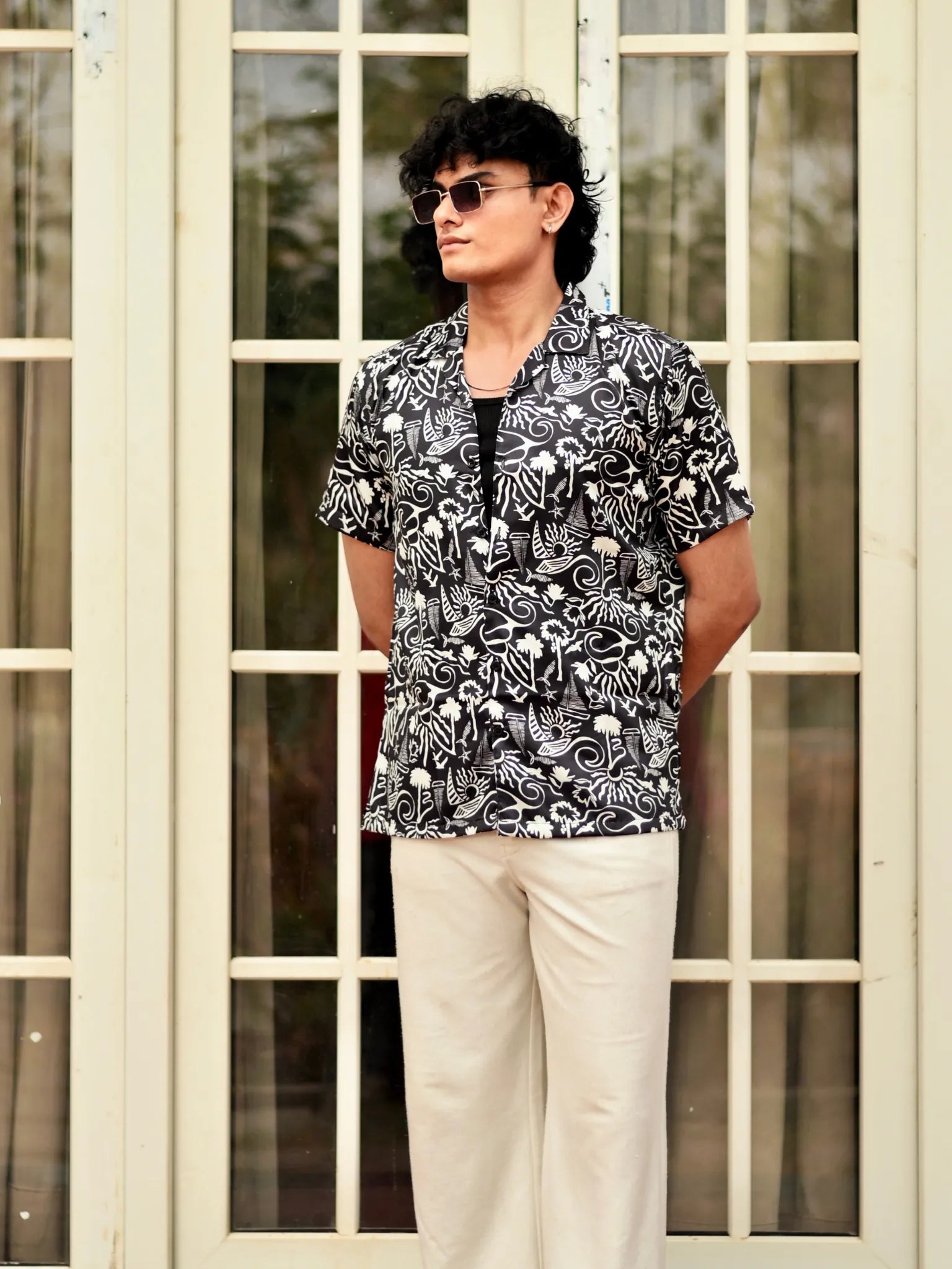 Midnight Islands Cuban Collar Resort Shirt