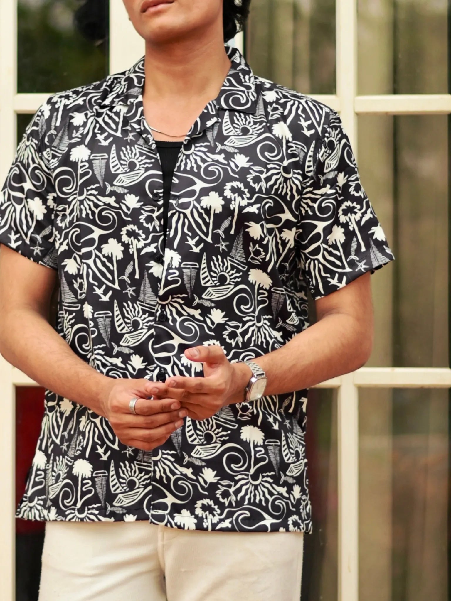 Midnight Islands Cuban Collar Resort Shirt