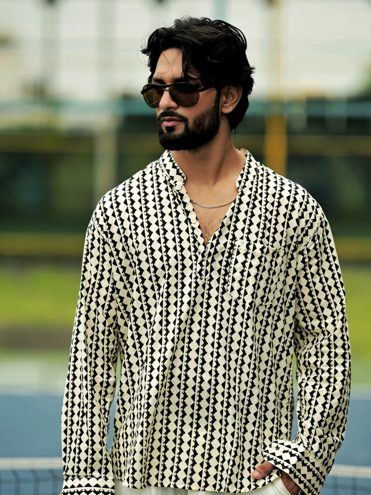 Black Ivory Path Short Kurta