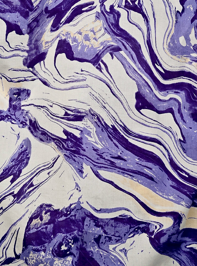 Indigo Swirl Half Sleeves Shirt