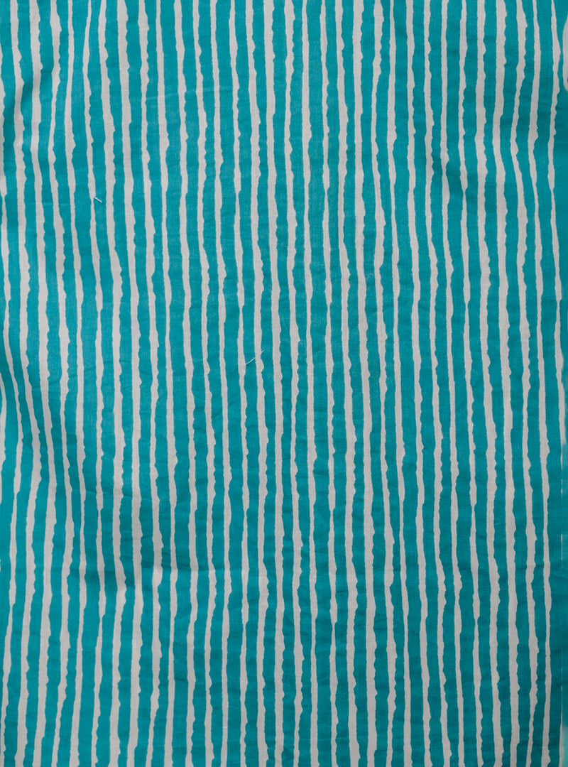 Cyan Lining Half Sleeves Shirt