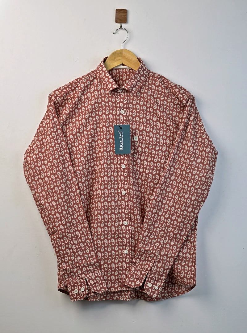 Rust Bloom Full Sleeves Shirt