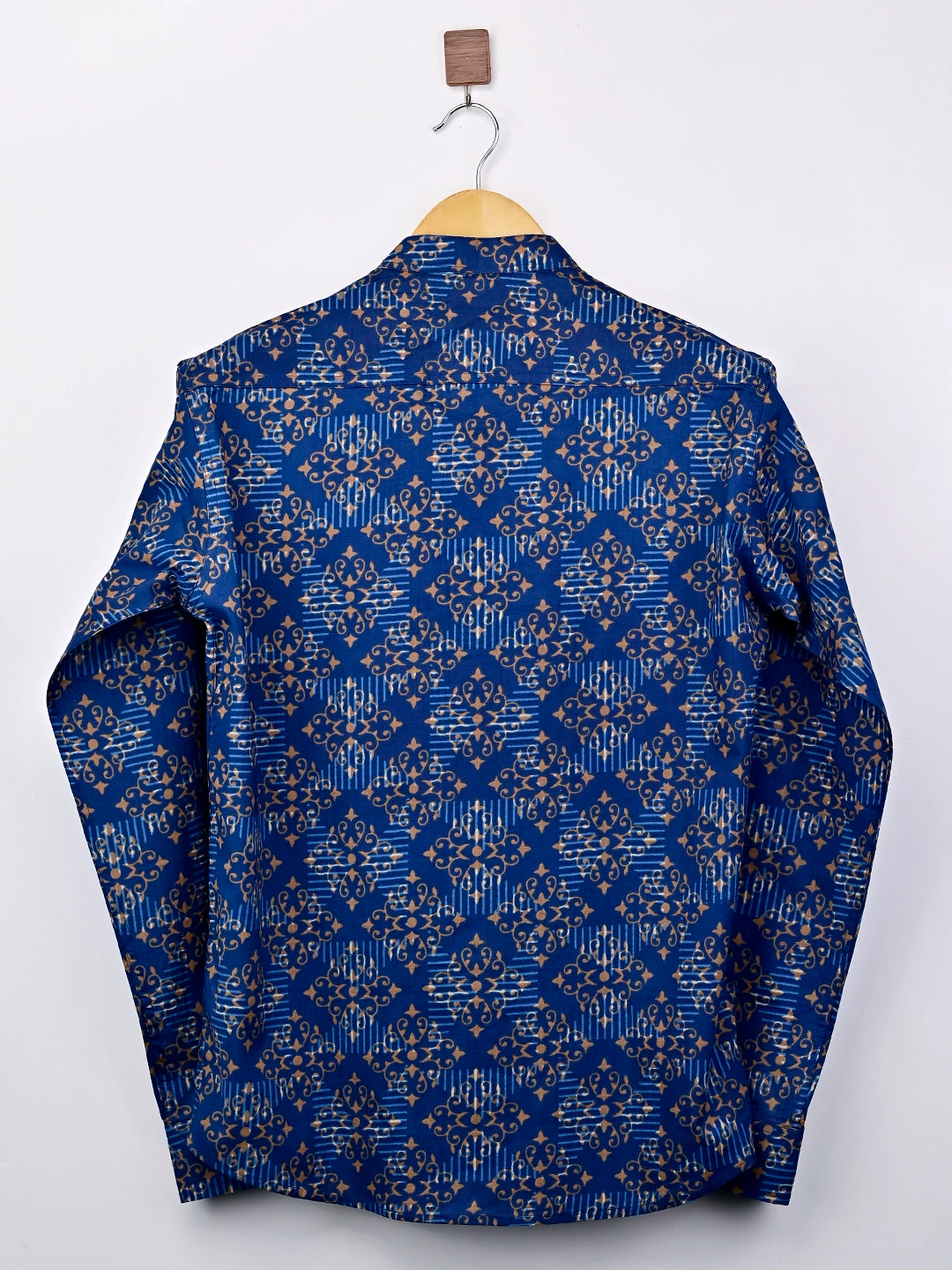 navy blue mandala short kurta