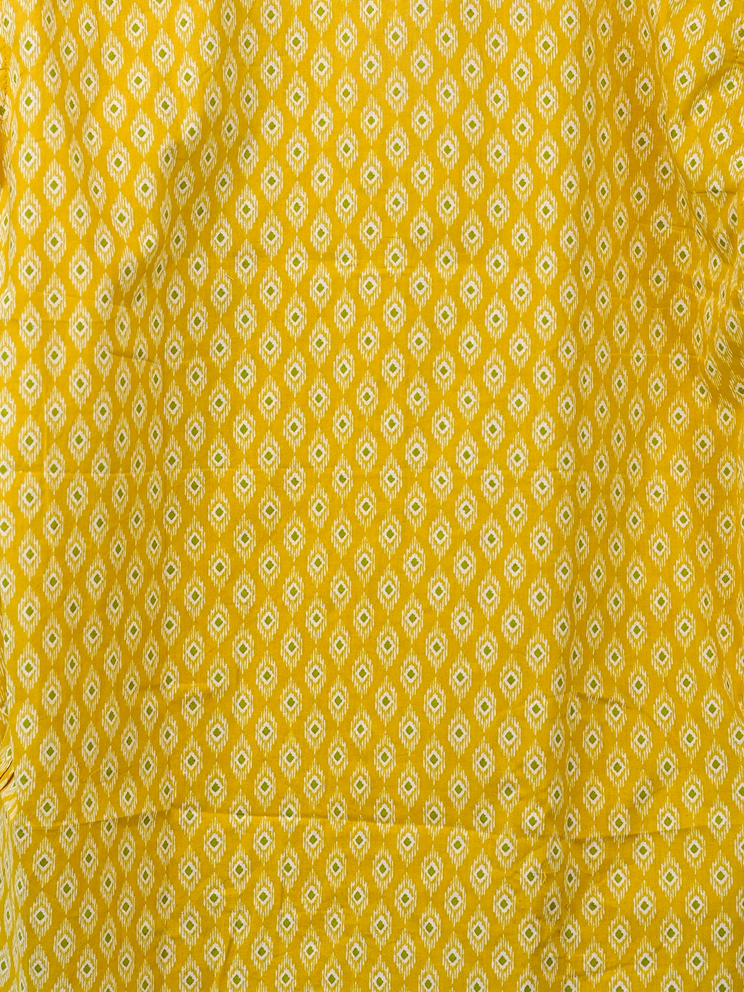 yellow motifs full sleeves shirt