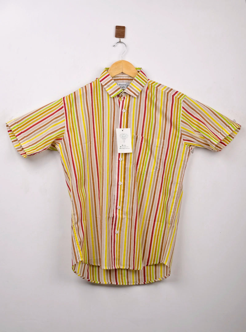 Carnival Stripes Half Sleeves Shirt