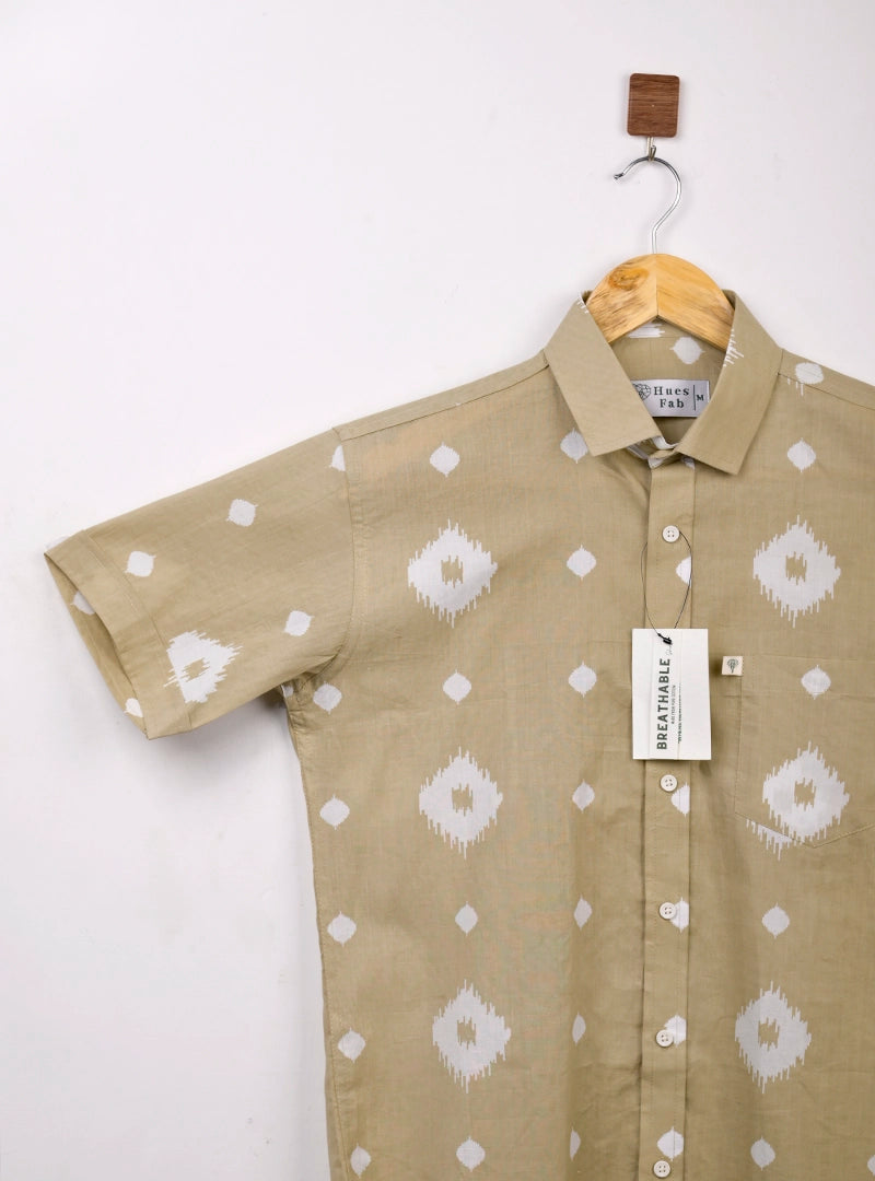 Desert Ikat Half Sleeves Shirt