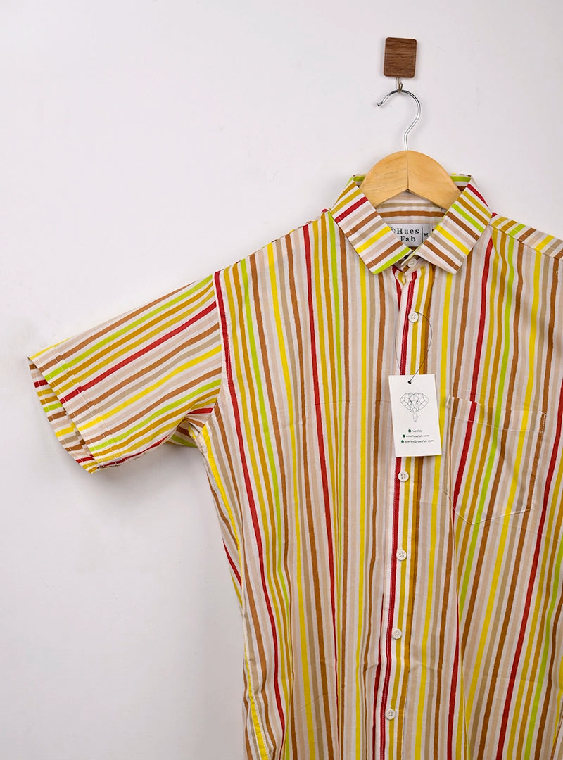 Carnival Stripes Half Sleeves Shirt