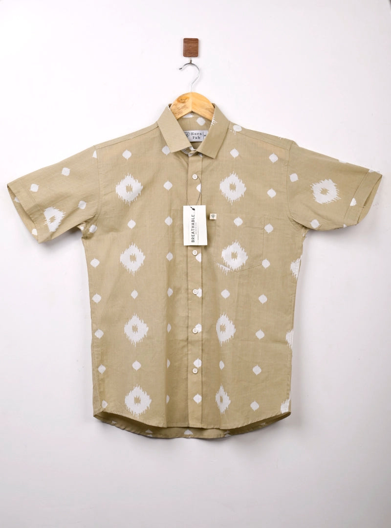 Desert Ikat Half Sleeves Shirt