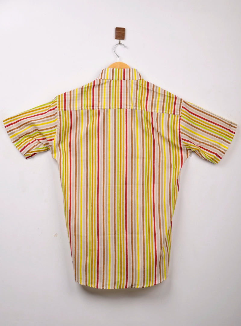 Carnival Stripes Half Sleeves Shirt