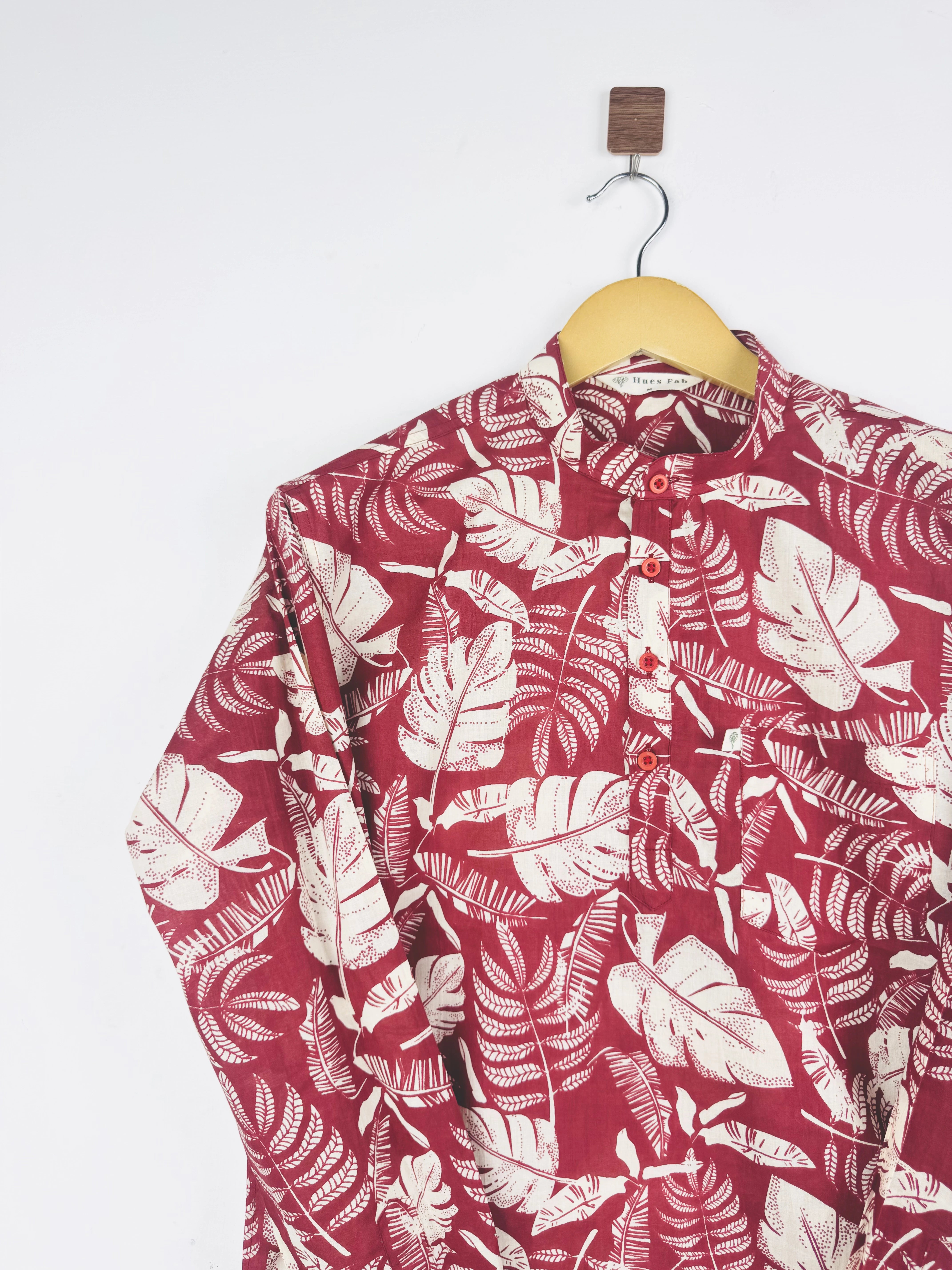 Tropic Rouge Printed Short Kurta