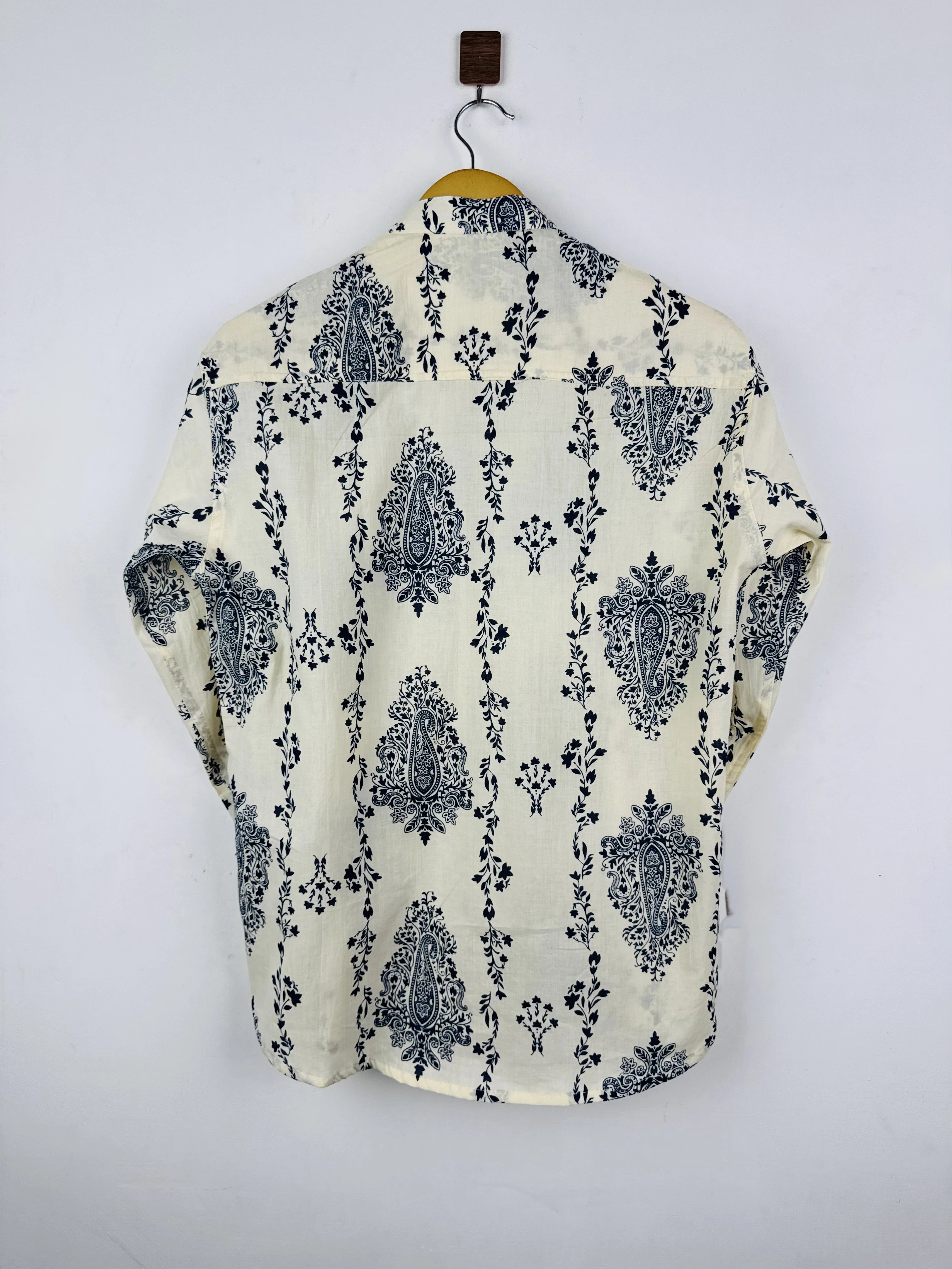 Ivory Indigo Short Kurta