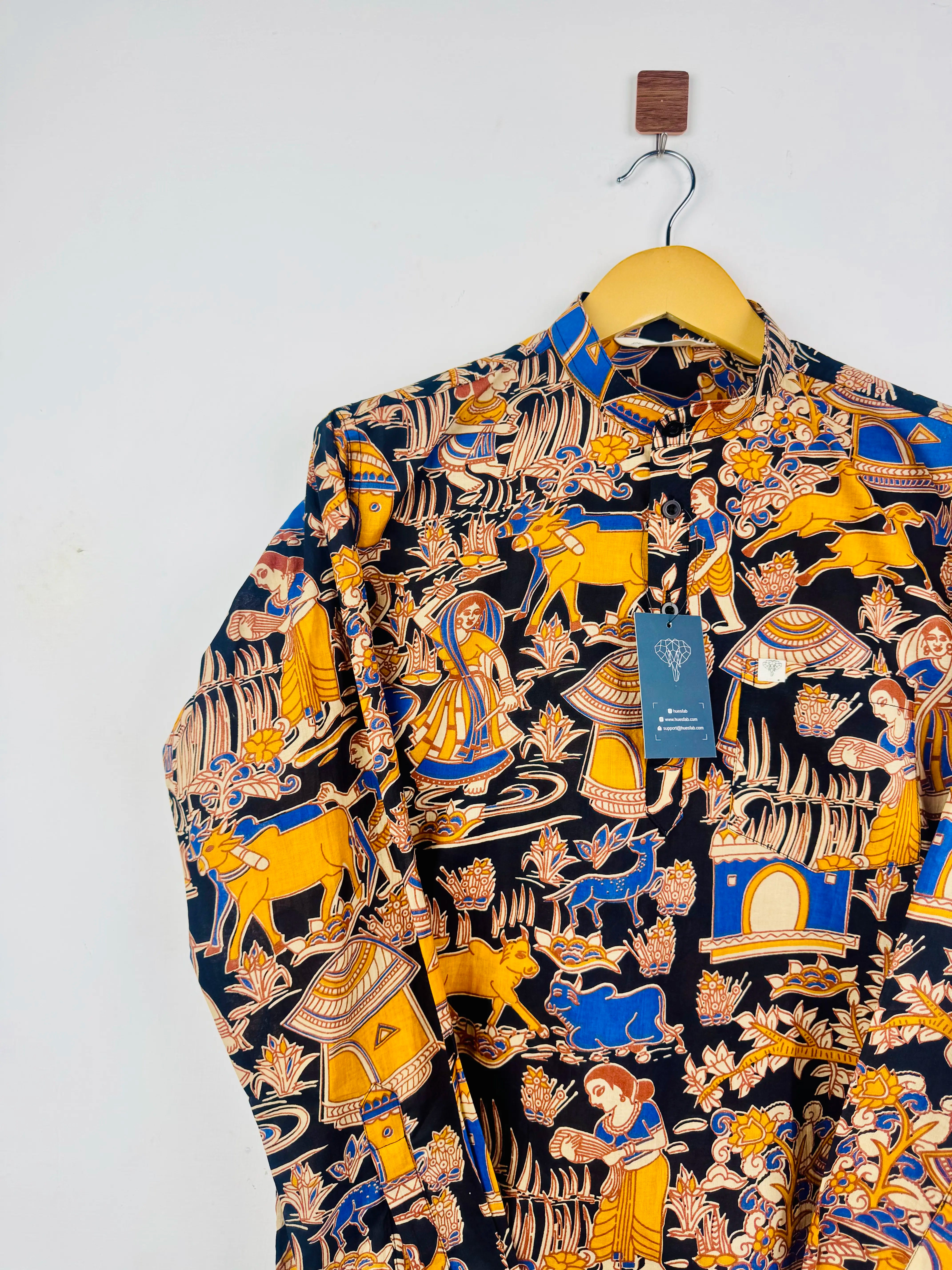 Black Village Short Kurta