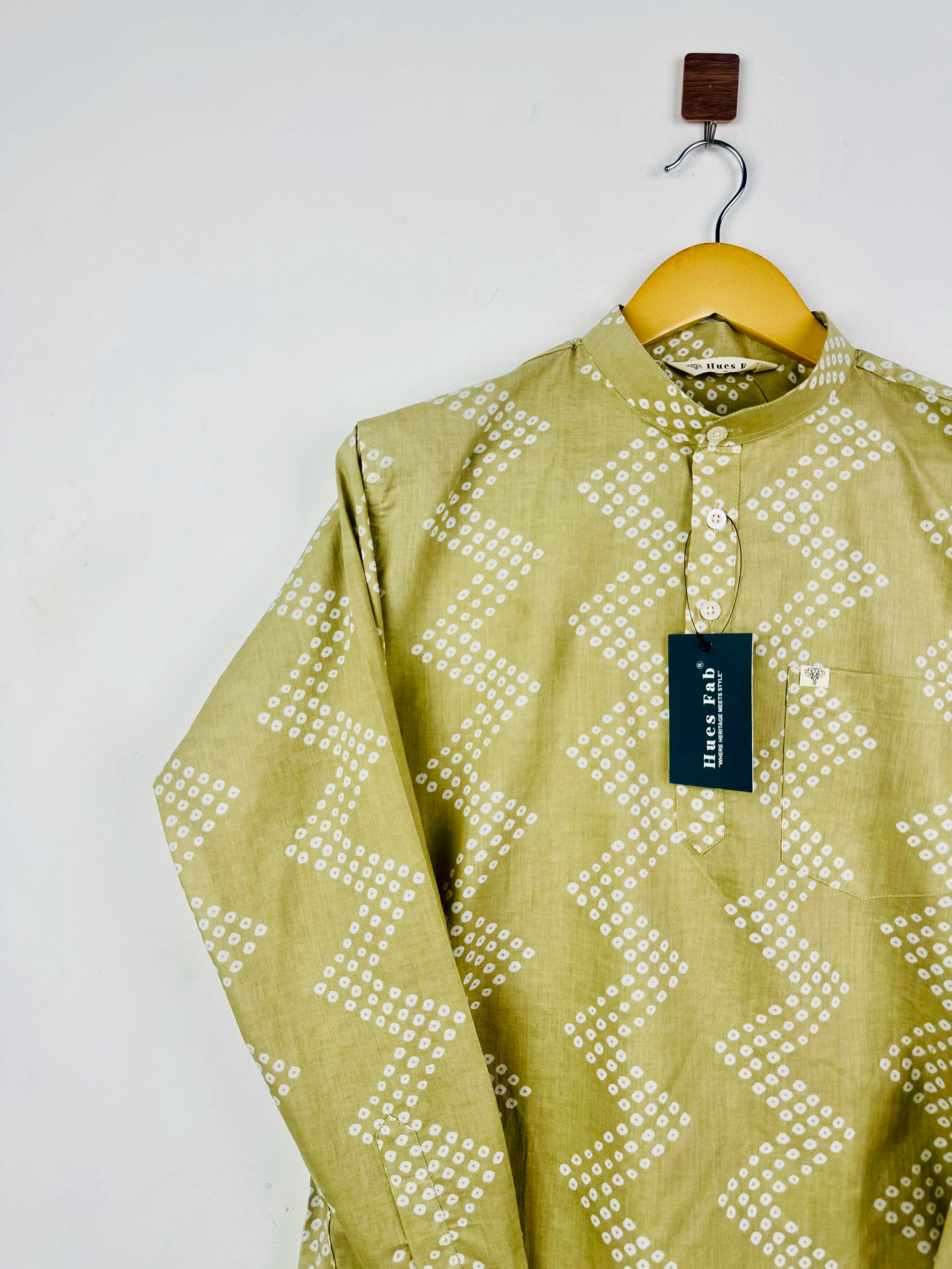 Faded Olive Short Kurta