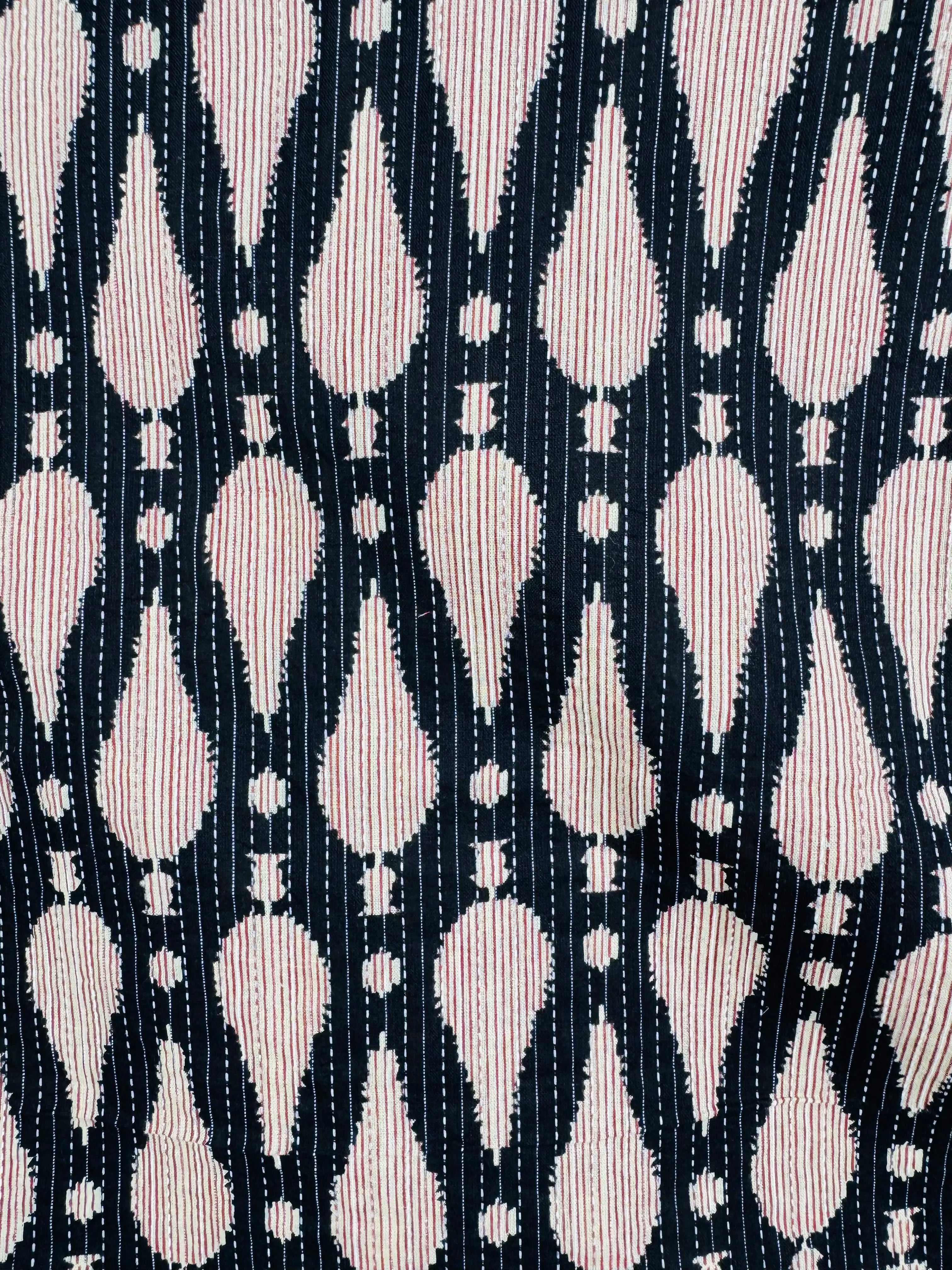 Midnight Kantha Half Sleeves Shirt