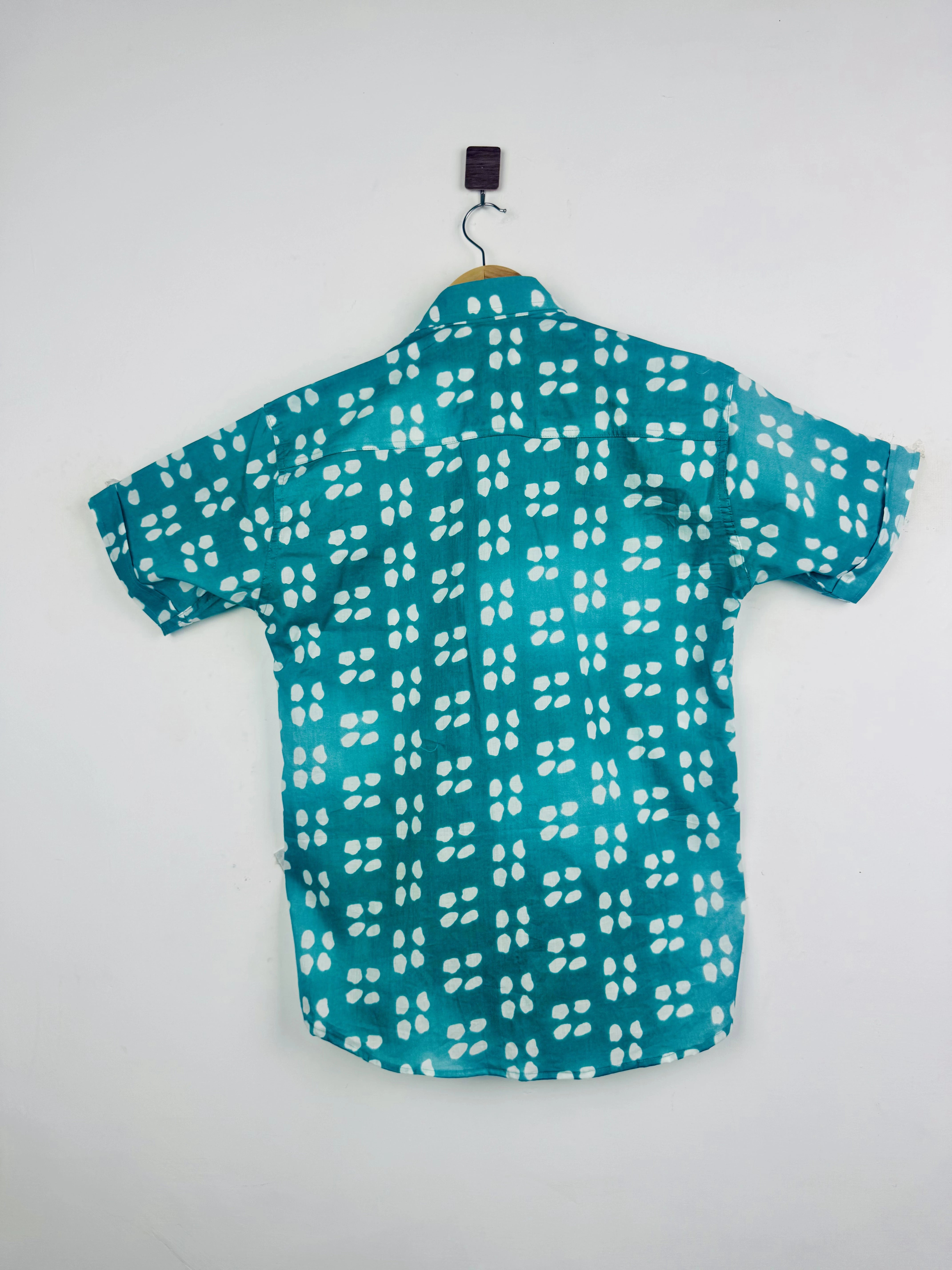 Sea Mist faded Half Sleeves Shirt
