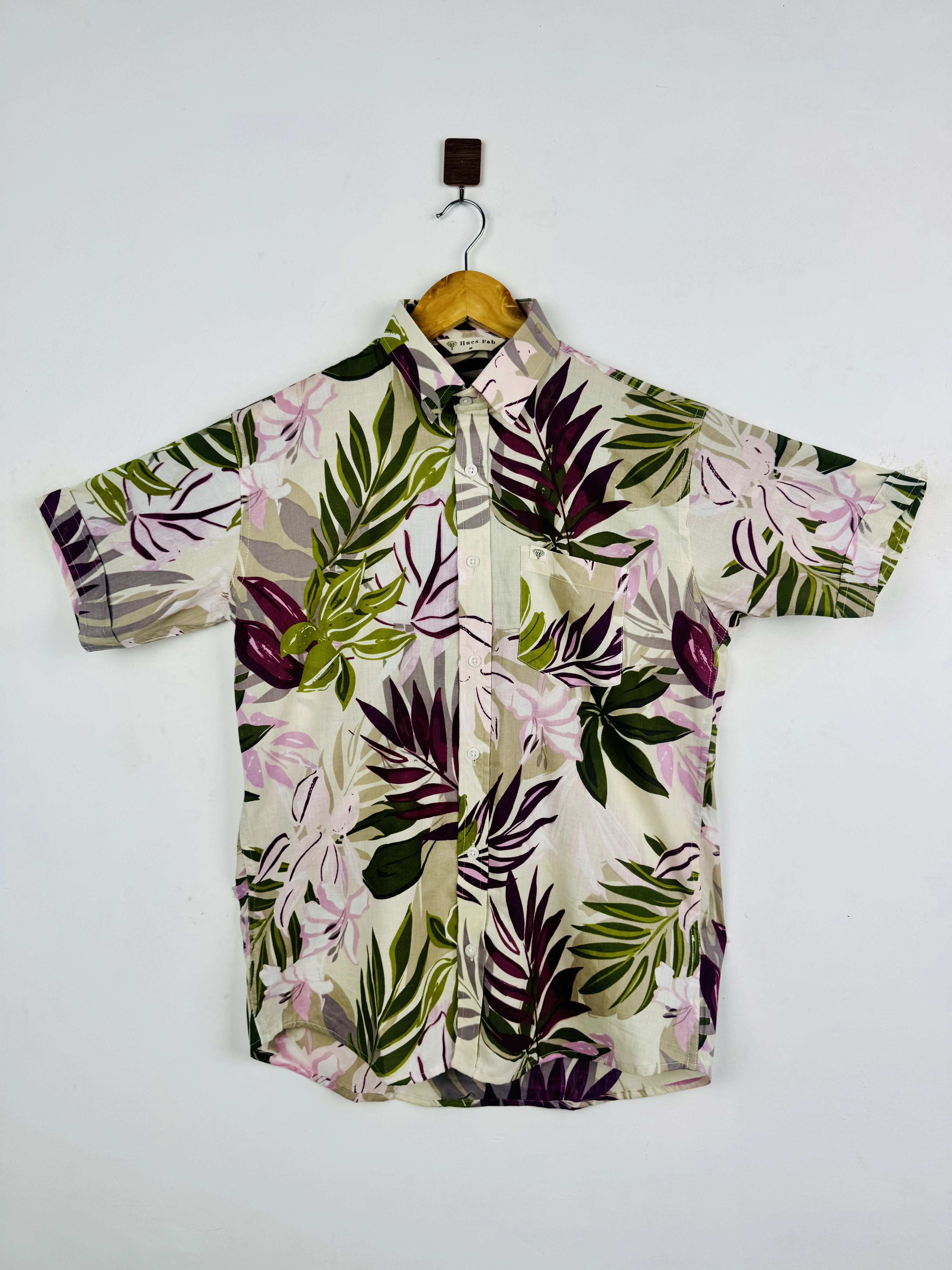 Leaf & Bloom Half Sleeves Shirt