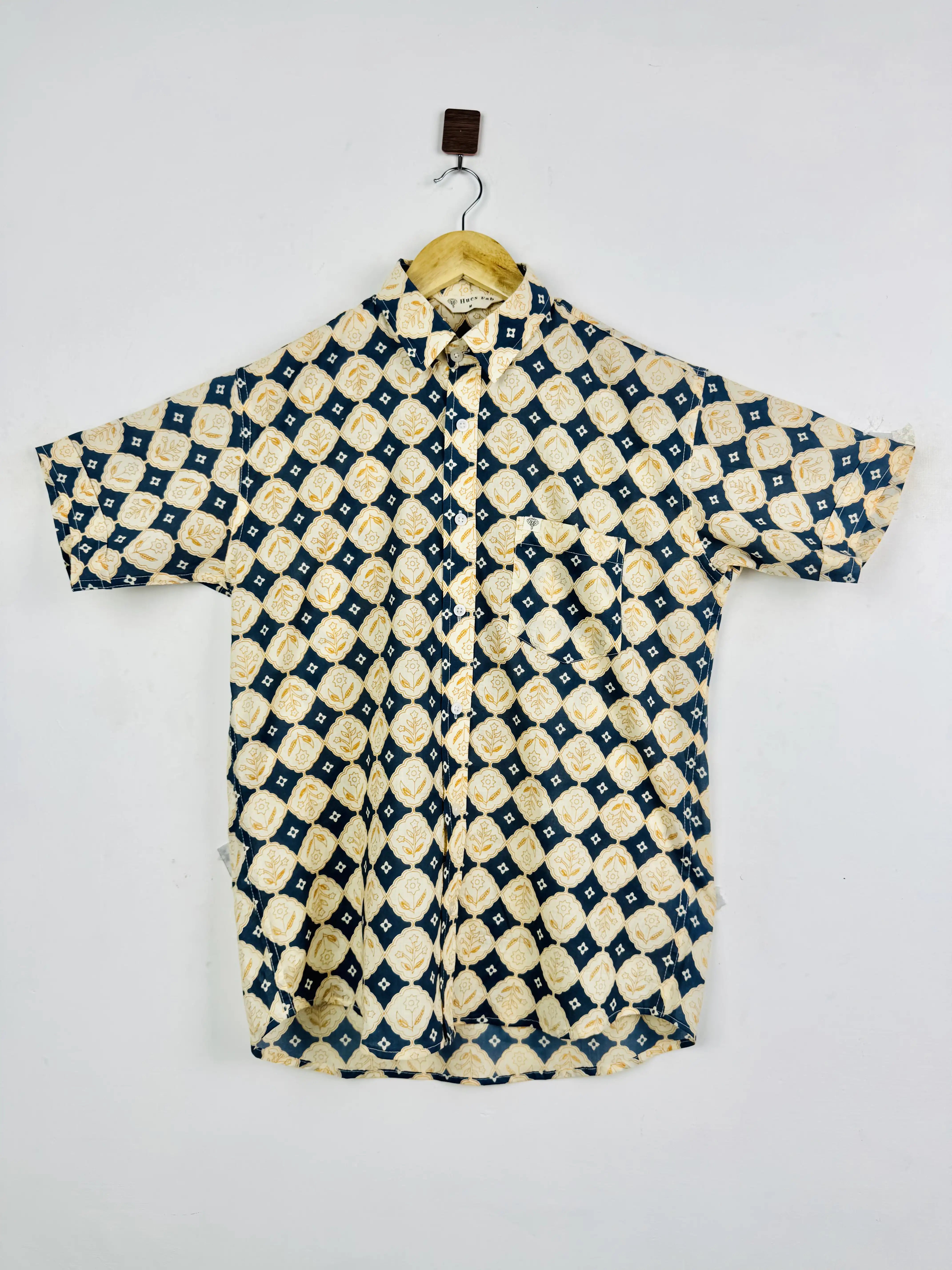 regal block Half Sleeves Shirt