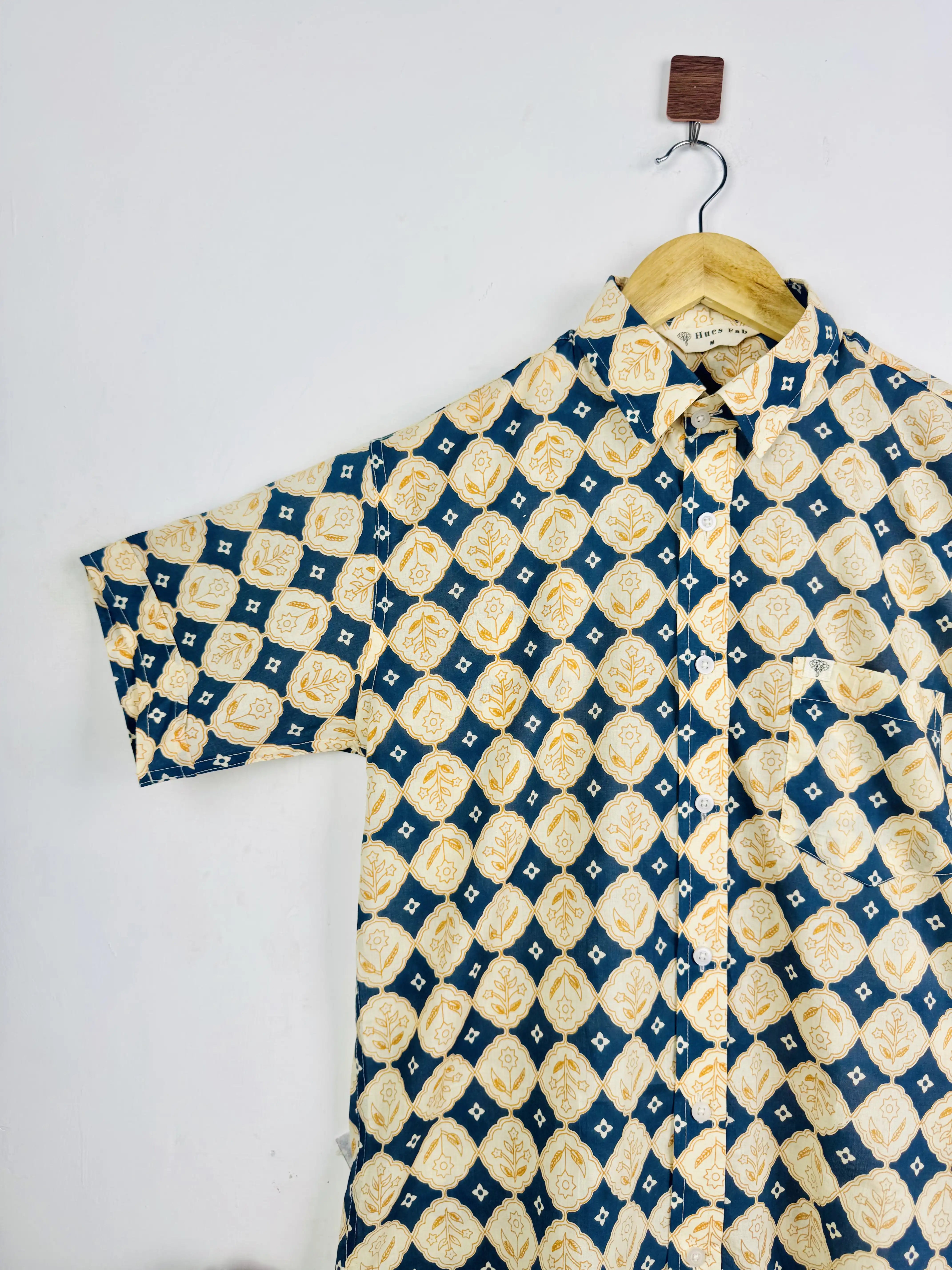 regal block Half Sleeves Shirt