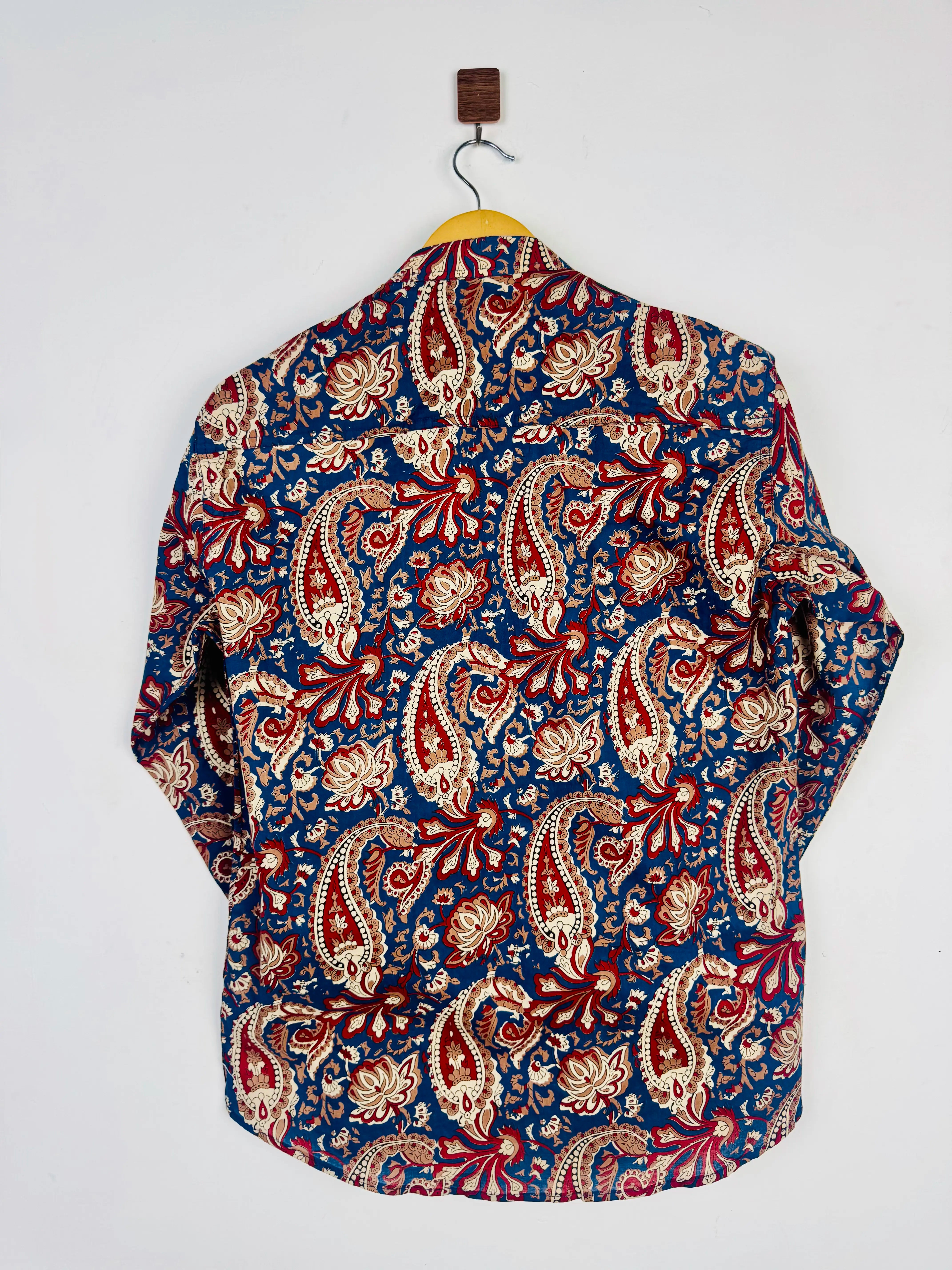 Navy Royal paisley short kurta