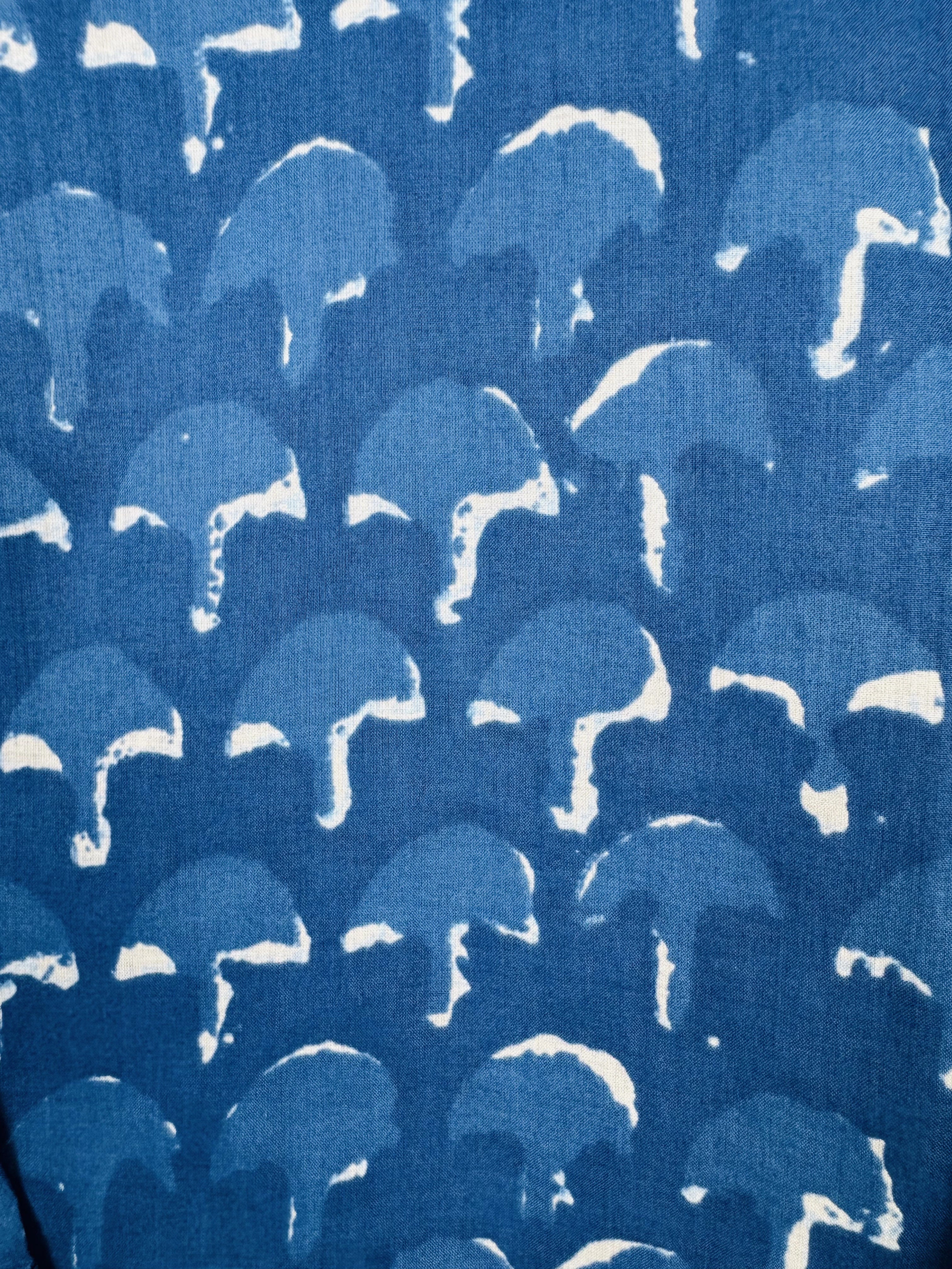 Indigo abstract short kurta