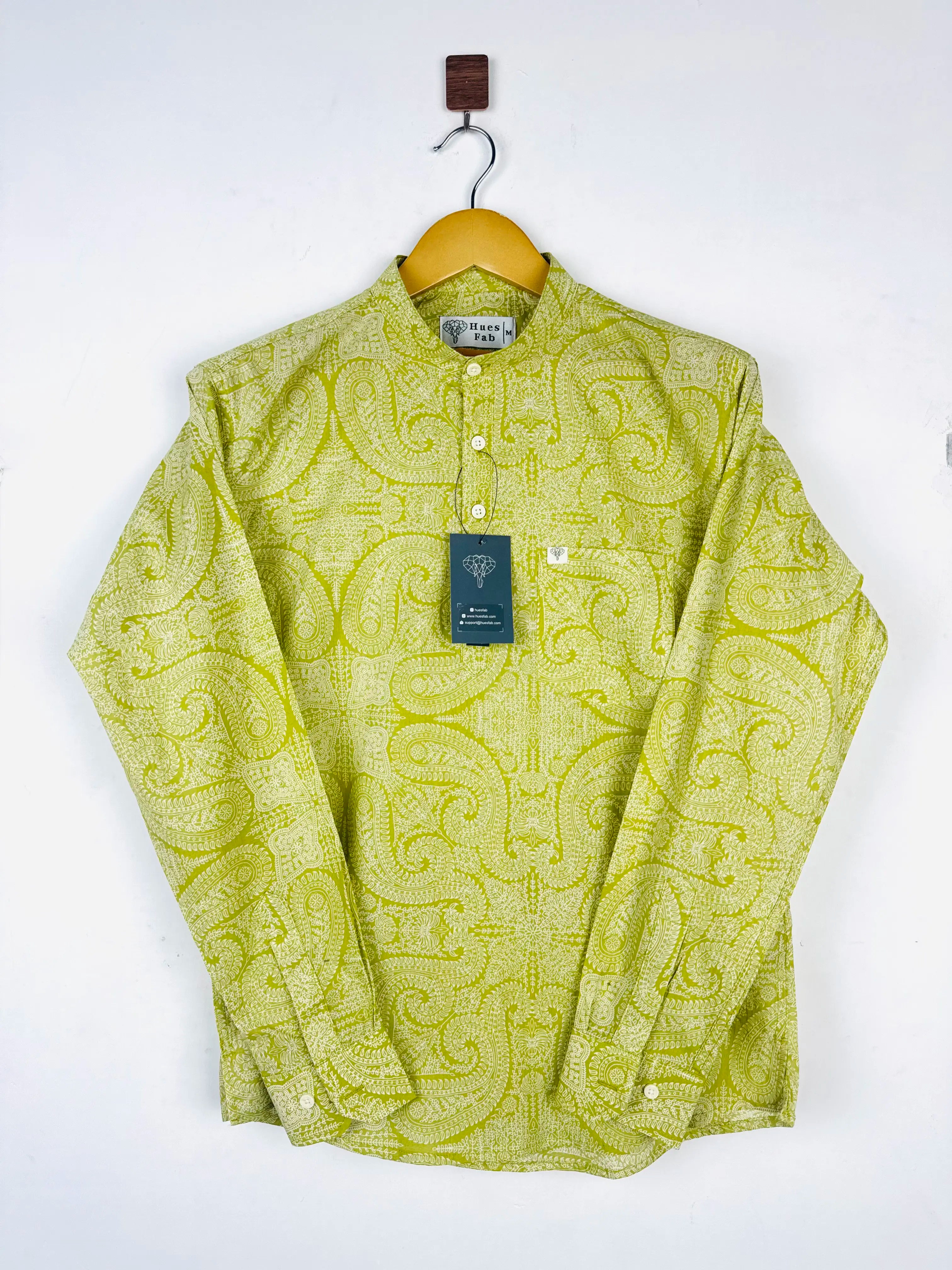 Mint Mandala Printed Short Kurta