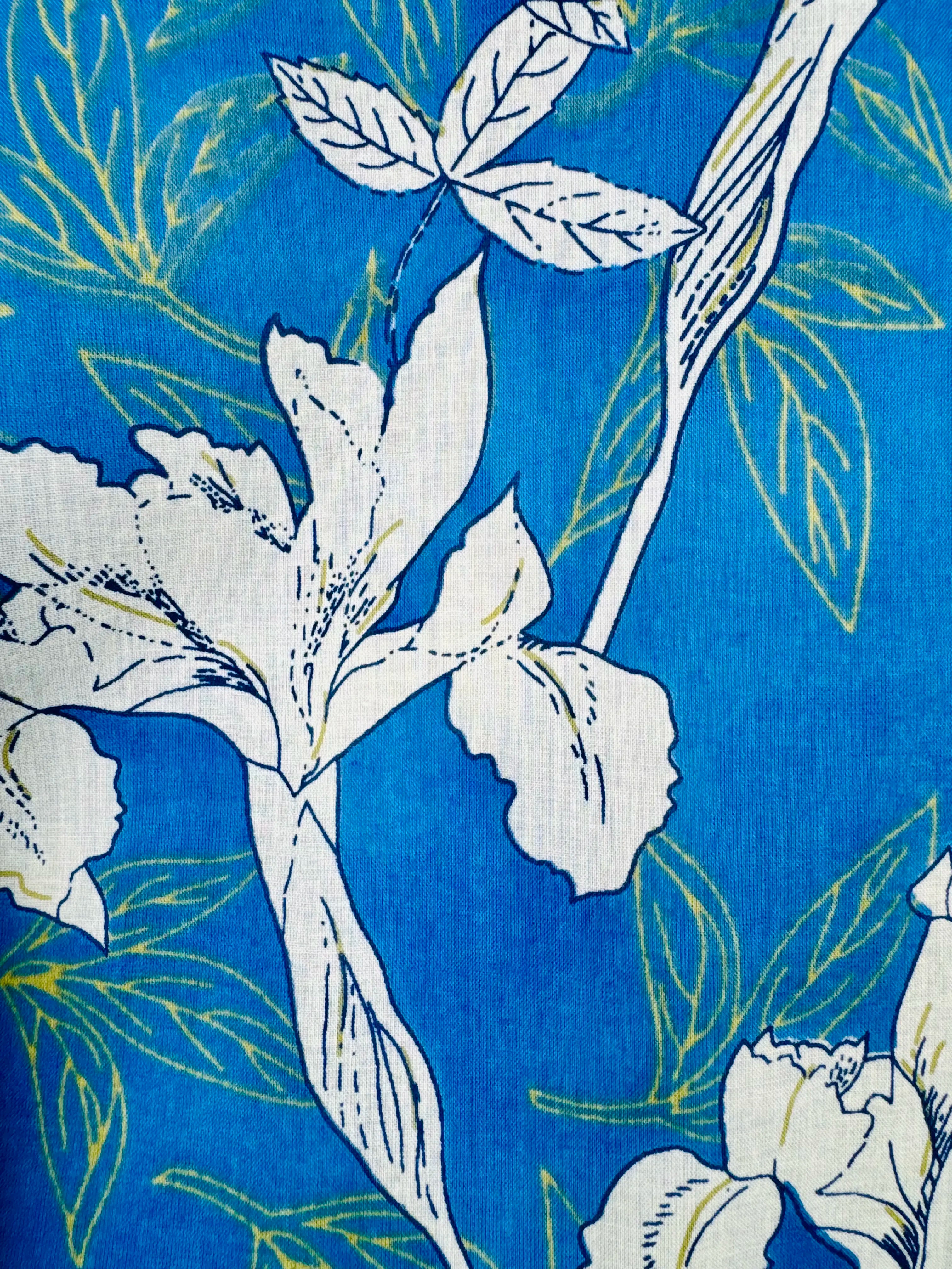 Azure Bloom Printed Short Kurta