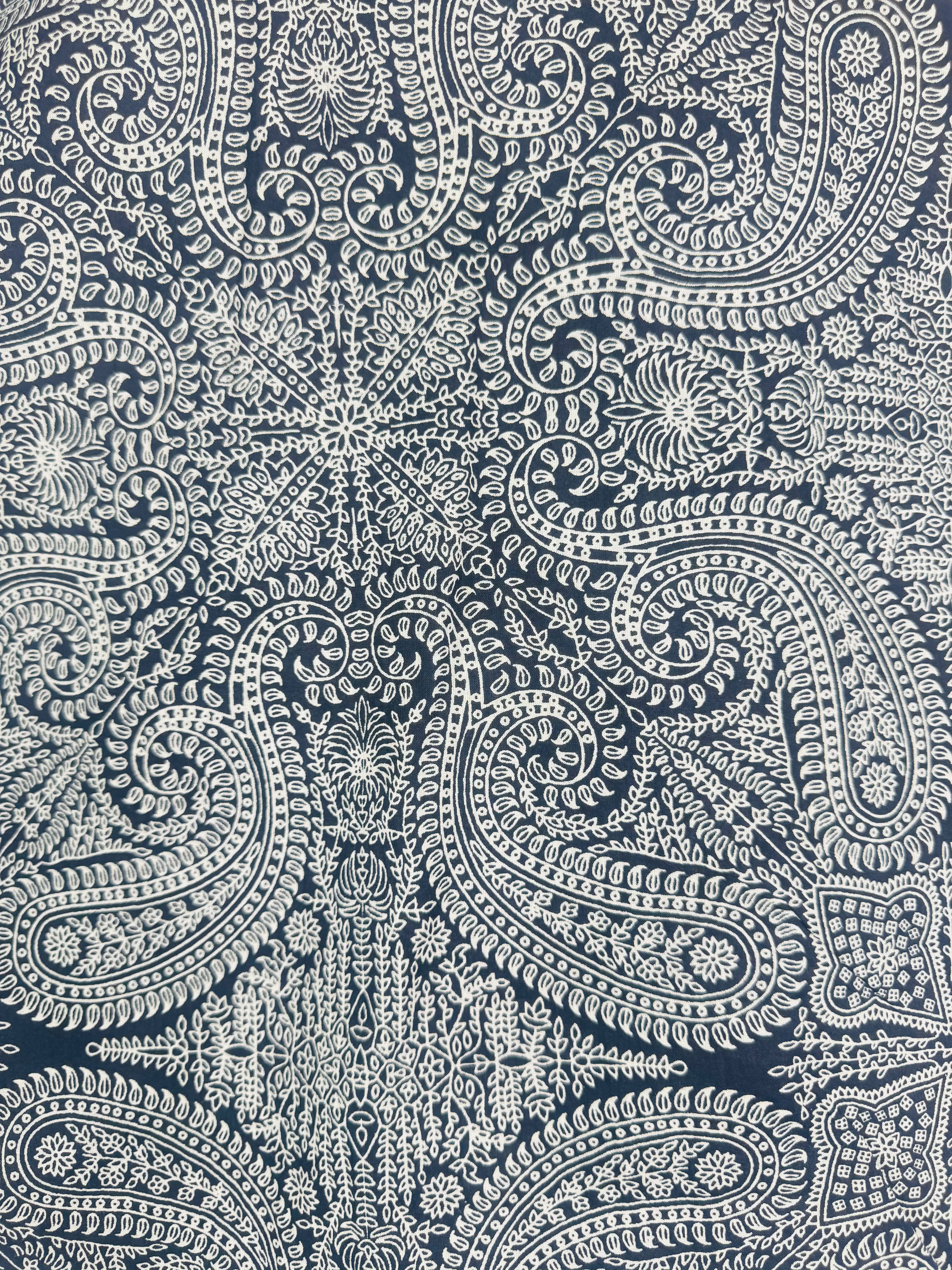 Midnight Paisley Half Sleeves Shirt