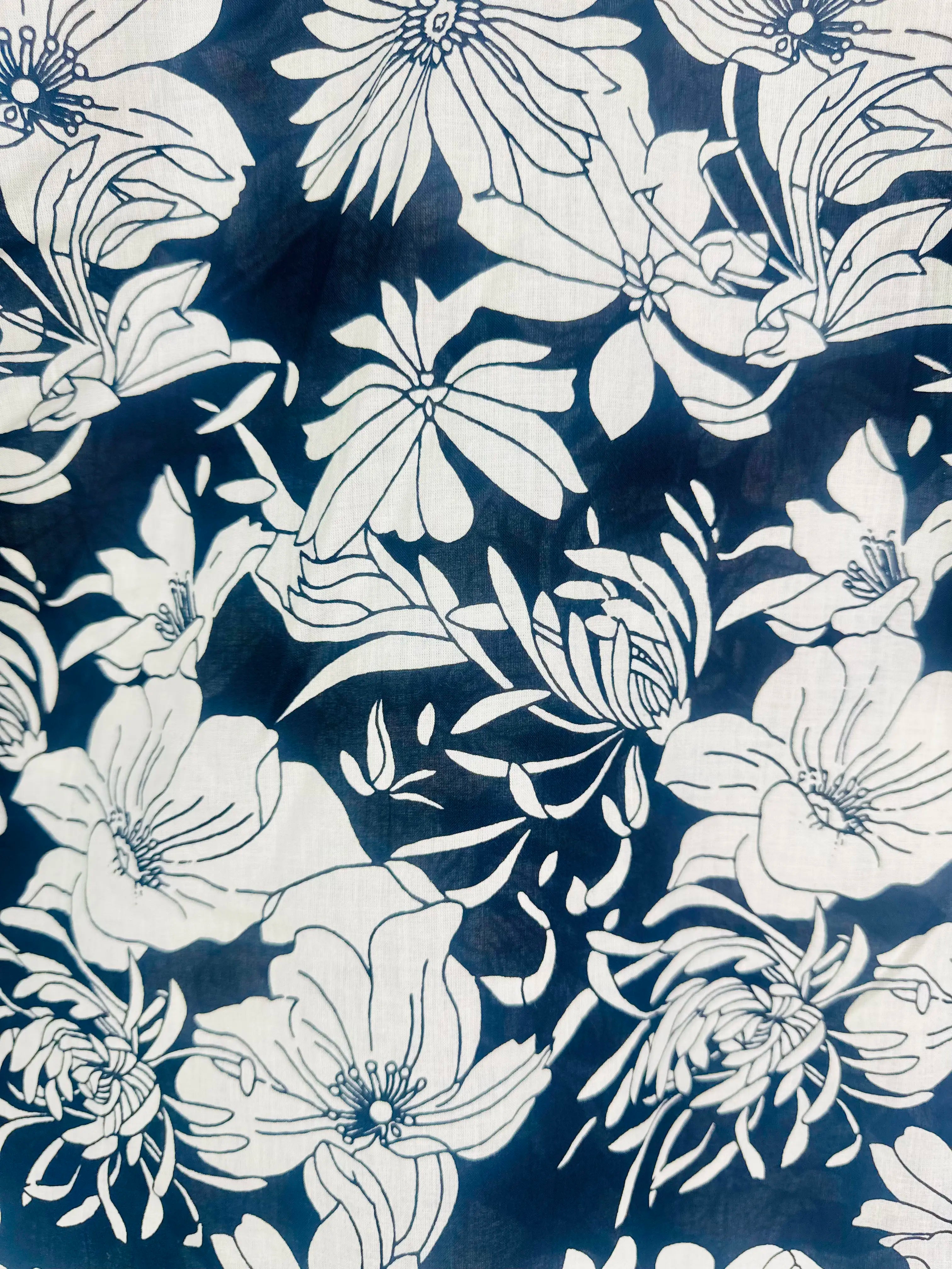 Nocturnal Bloom  Half Sleeves Shirt