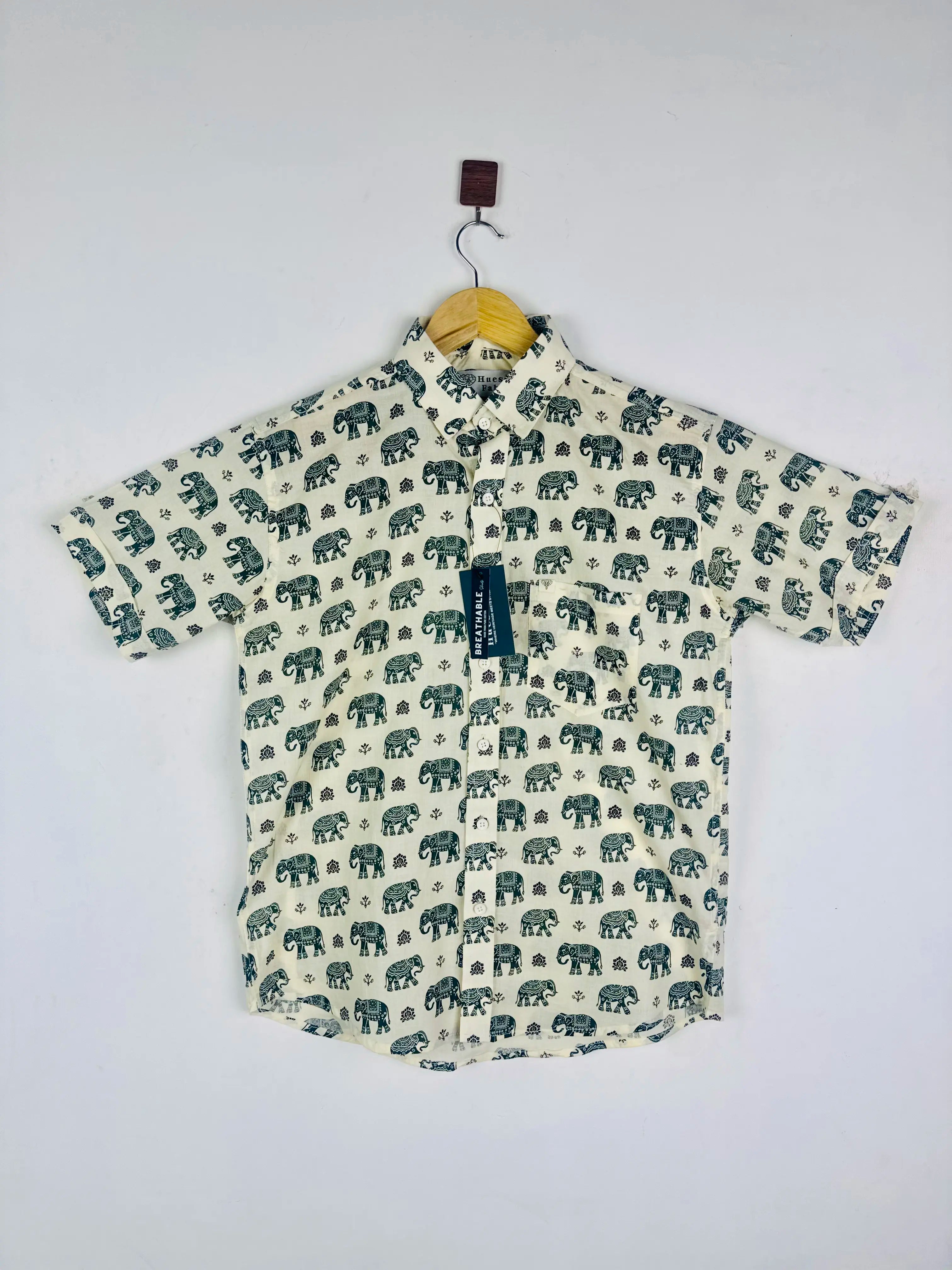 Elephant Trail Half Sleeves Shirt