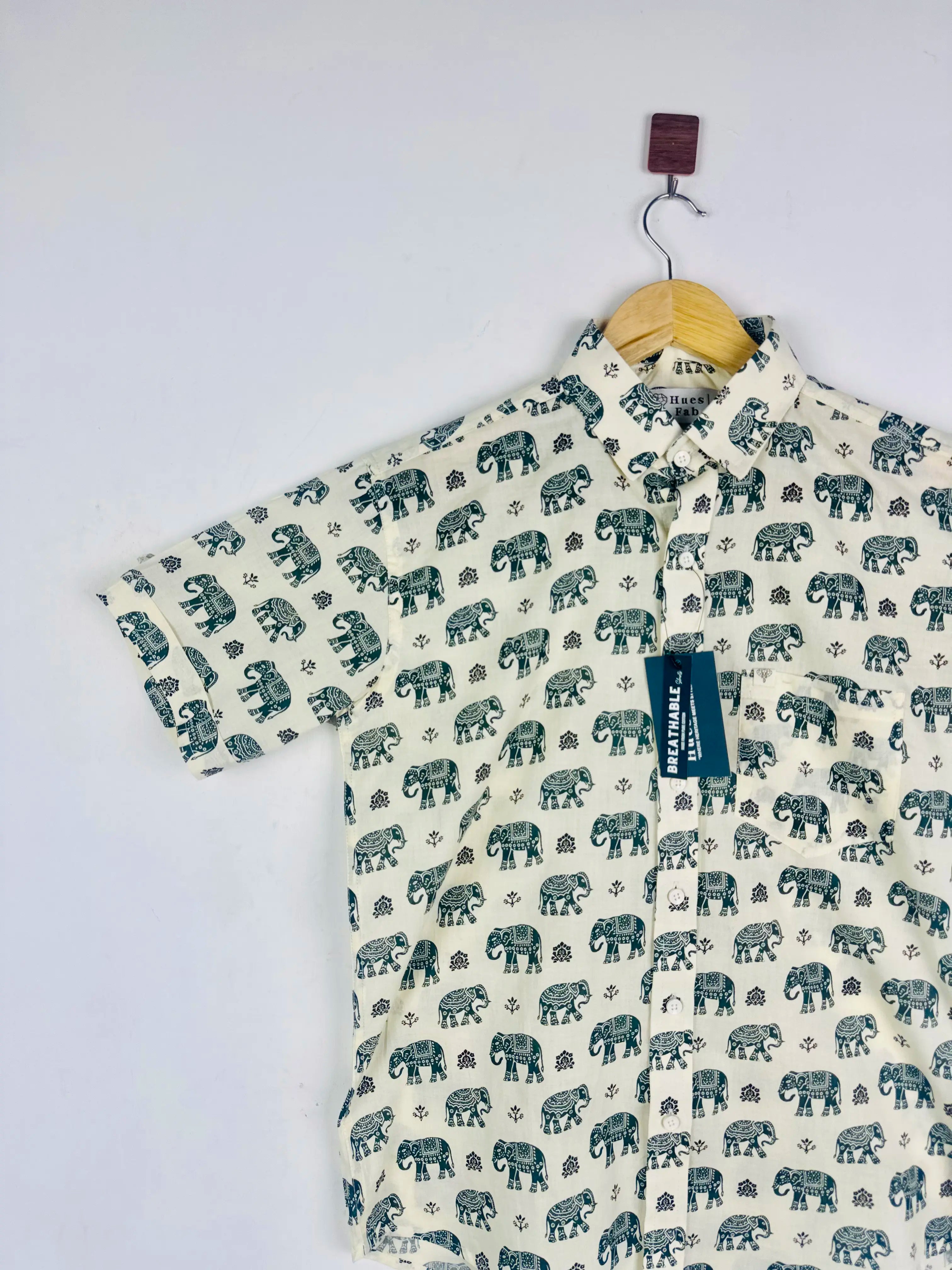 Elephant Trail Half Sleeves Shirt