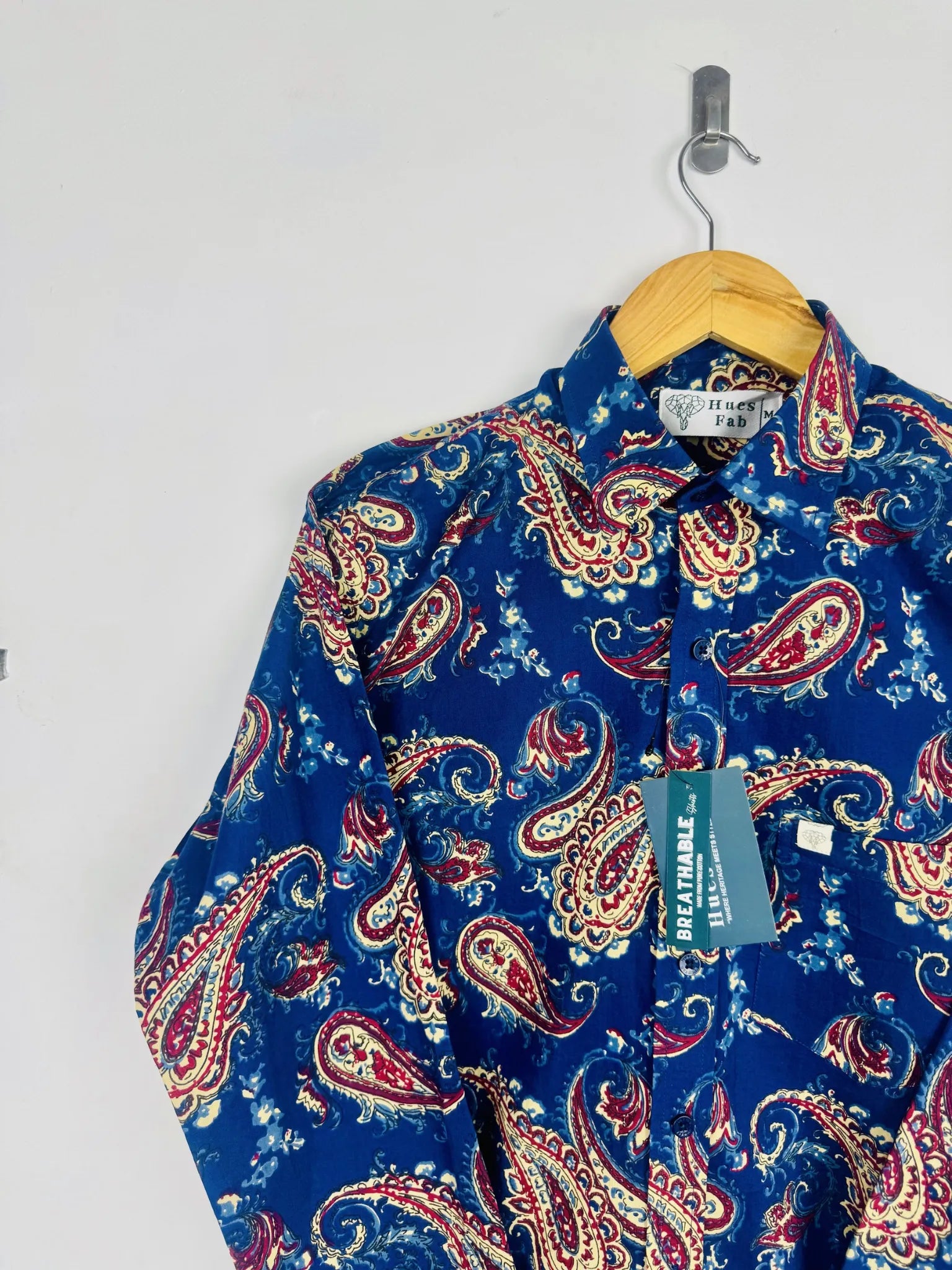 Royal ink paisley Full Sleeves Shirt